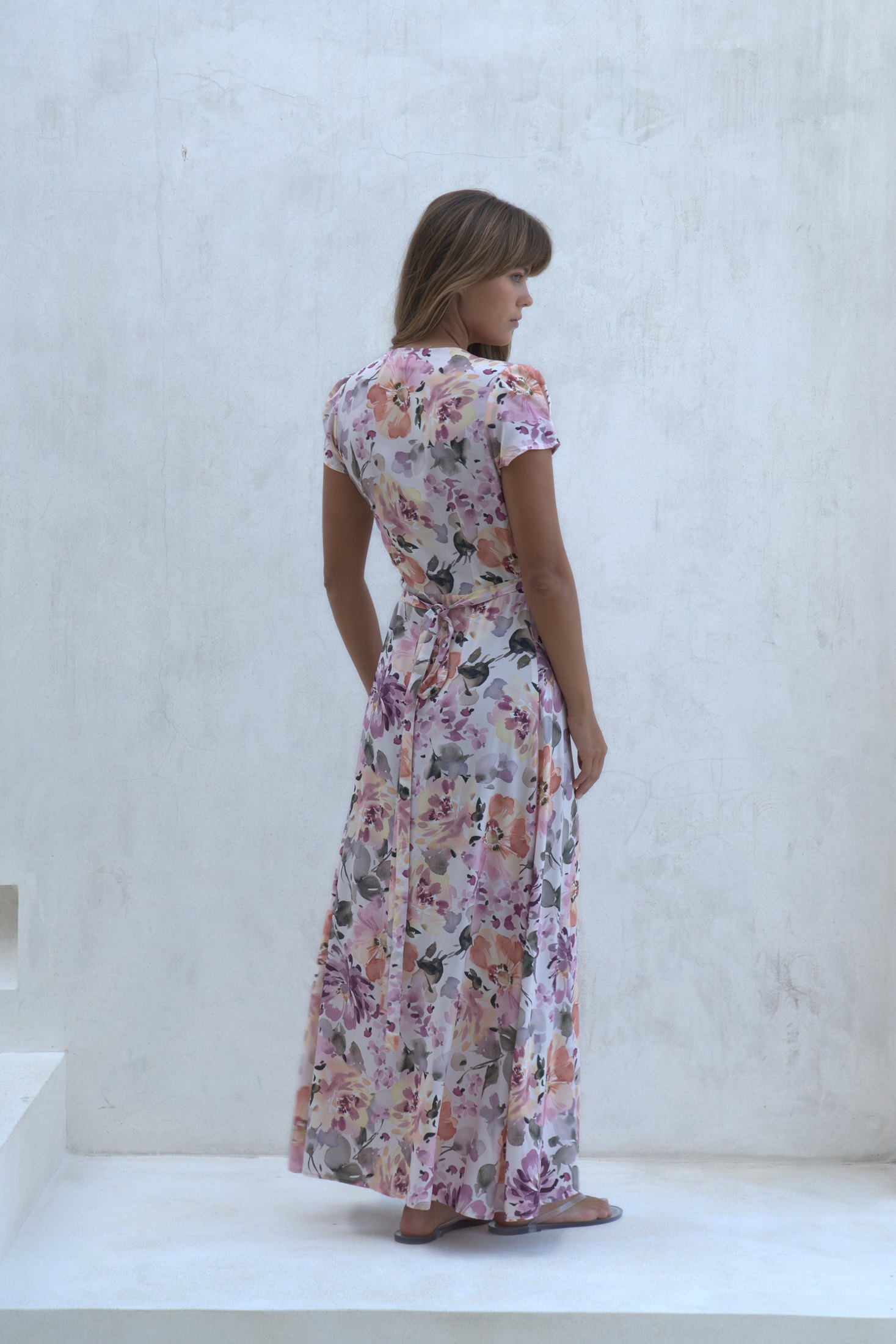 Alexa Maxi Wrap Dress | Soiree Floral — thumbnail 12
