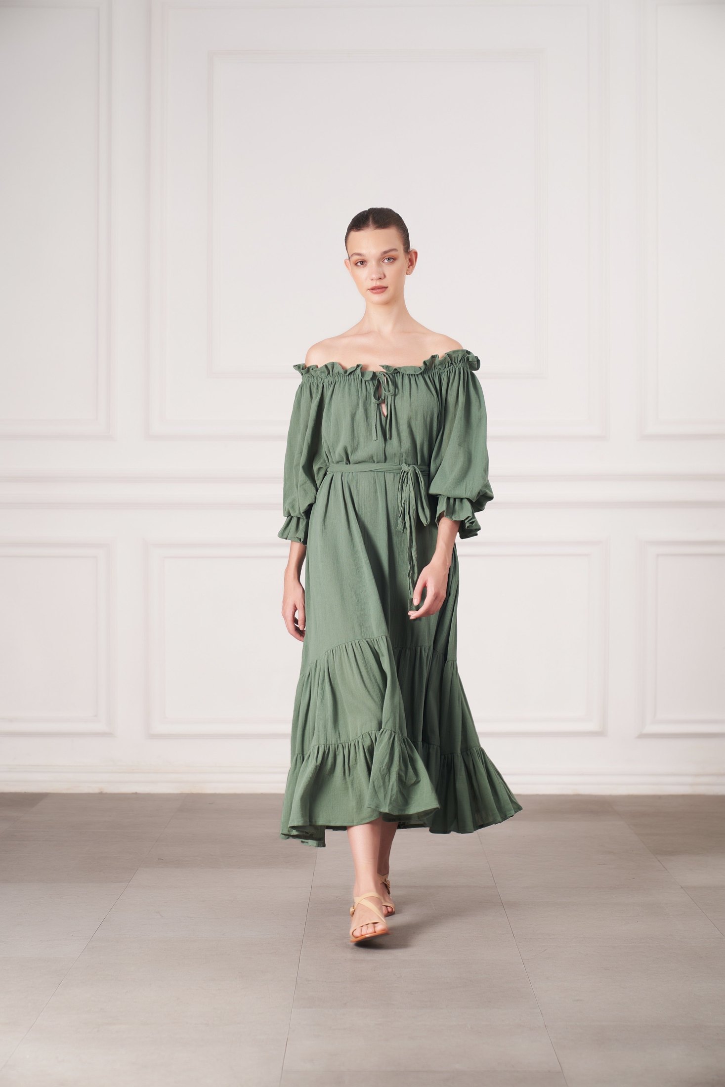 Emmaline Gown | Olive — thumbnail 7