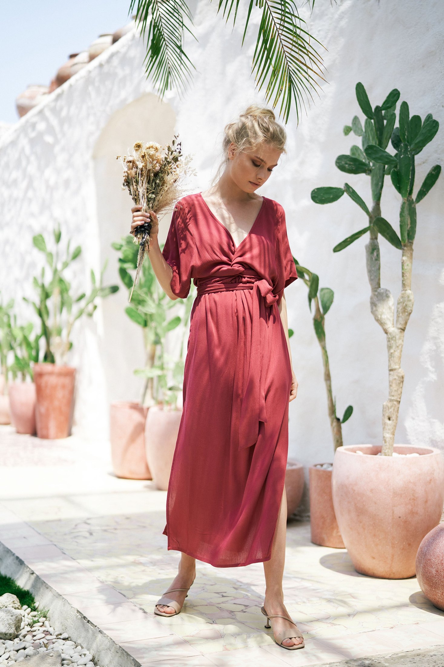 Melody Maxi Dress | Bordeaux — thumbnail 5
