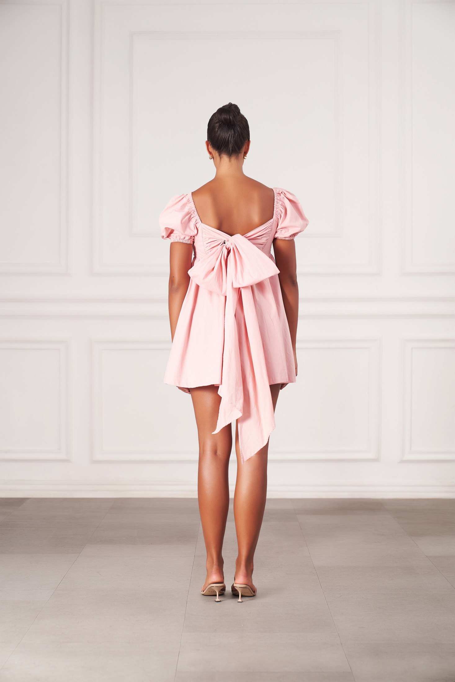 Grace Mini Dress | Powder Pink — thumbnail 5