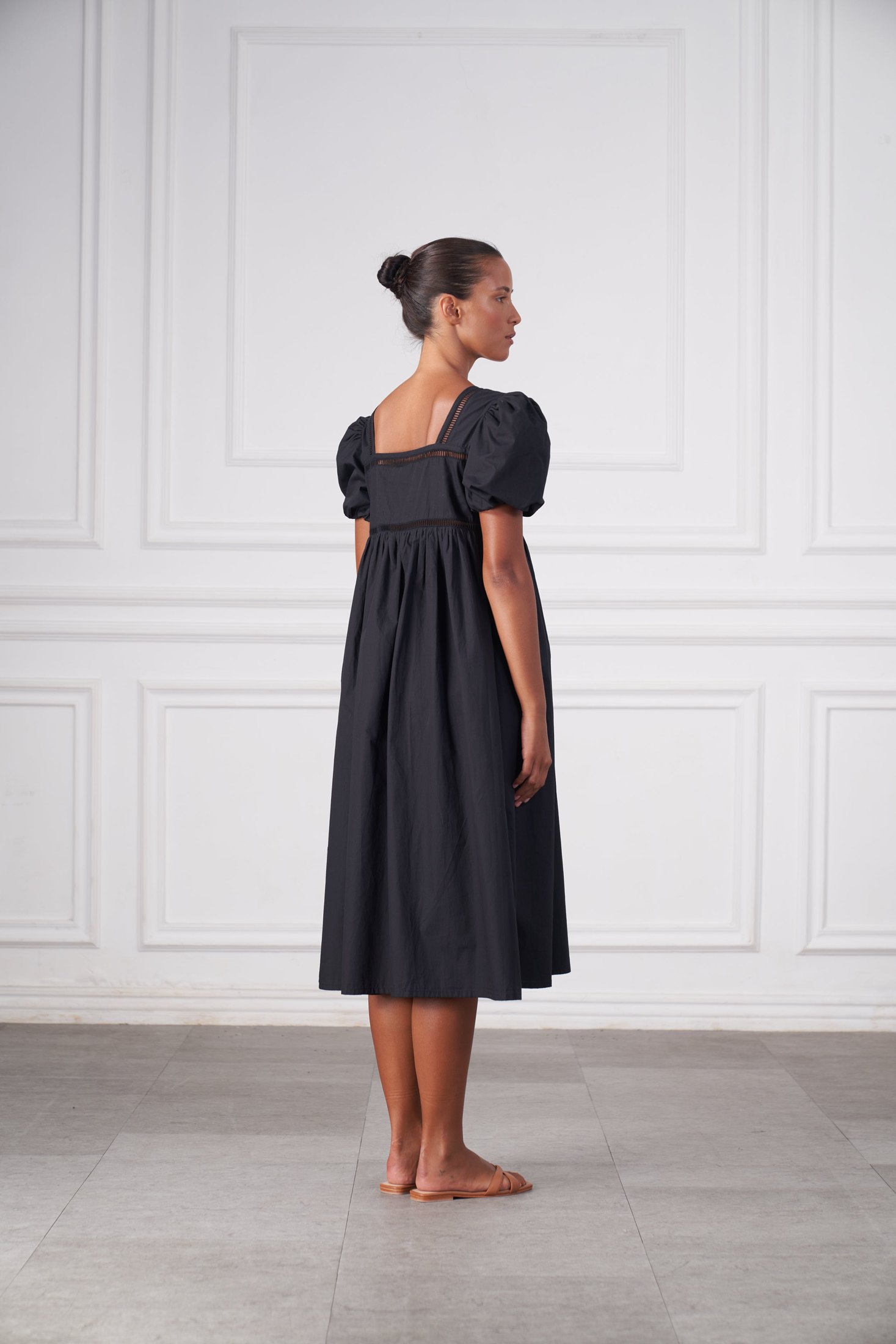 Florence Midi Dress | Black — thumbnail 6