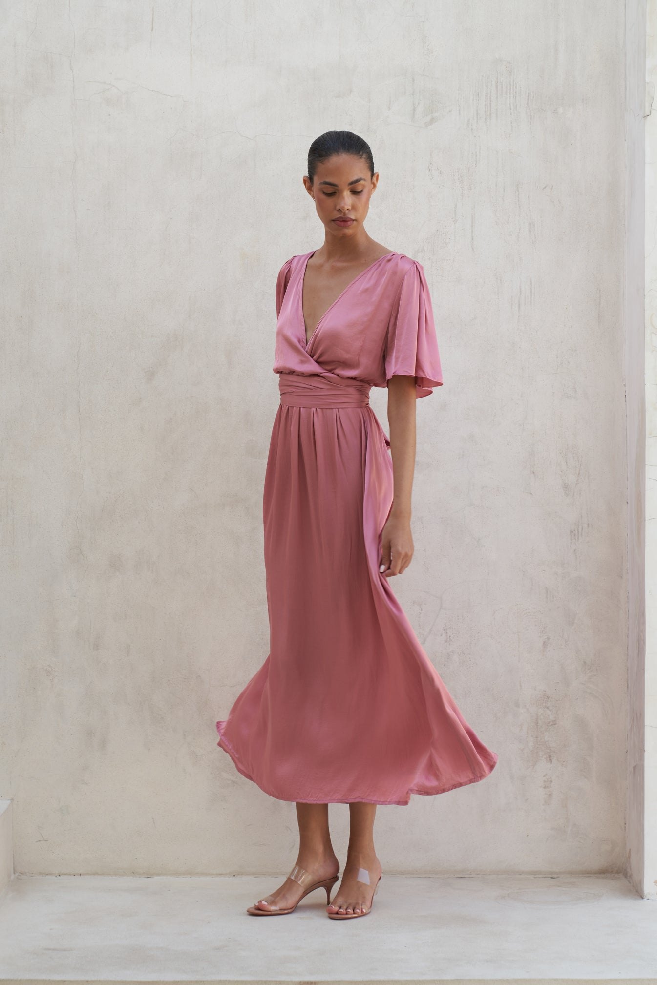 Marlowe Maxi Dress | Berry Rose — thumbnail 3