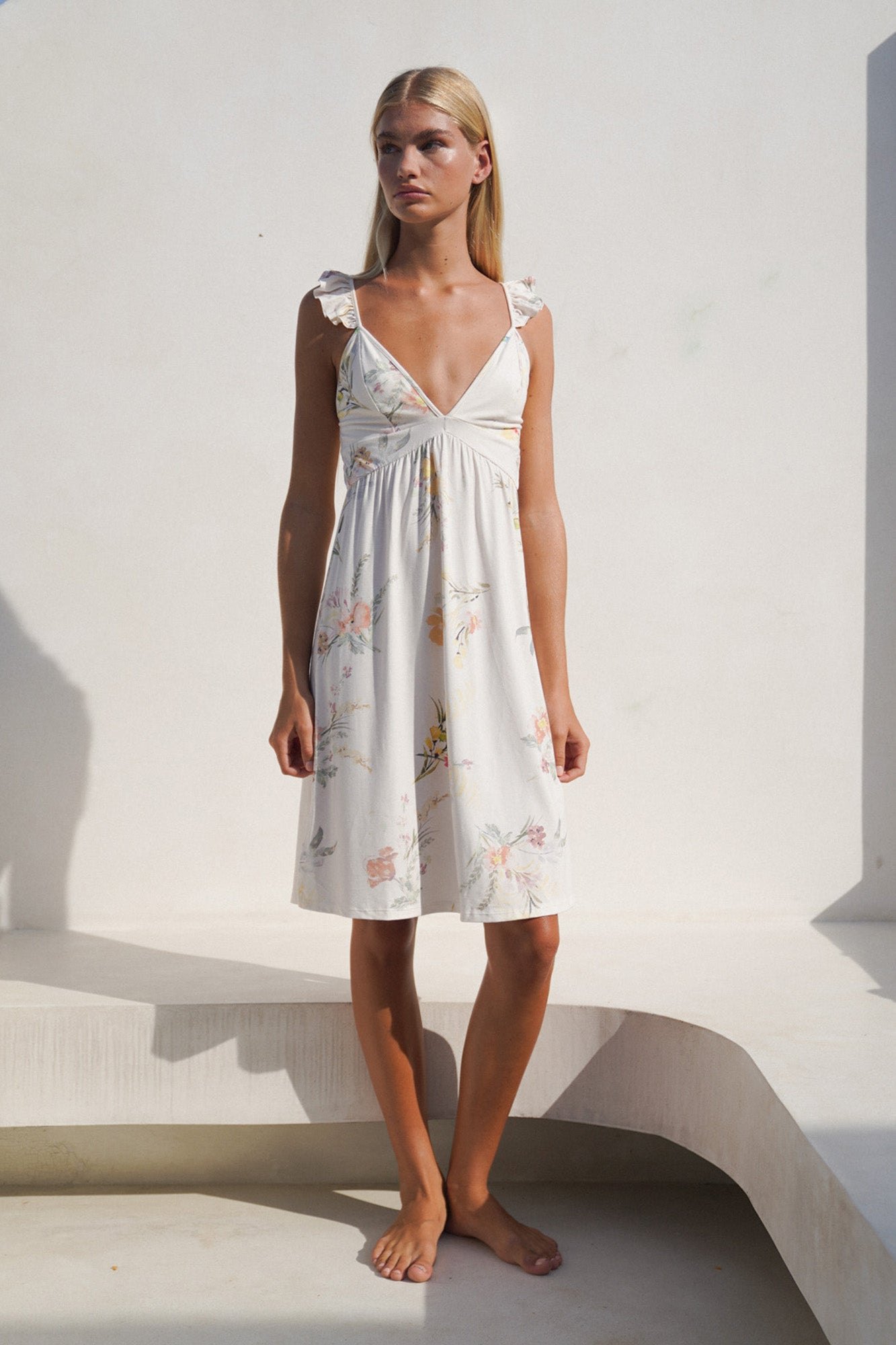 Sydney Slip Dress | Secret Garden Vanilla — thumbnail 2