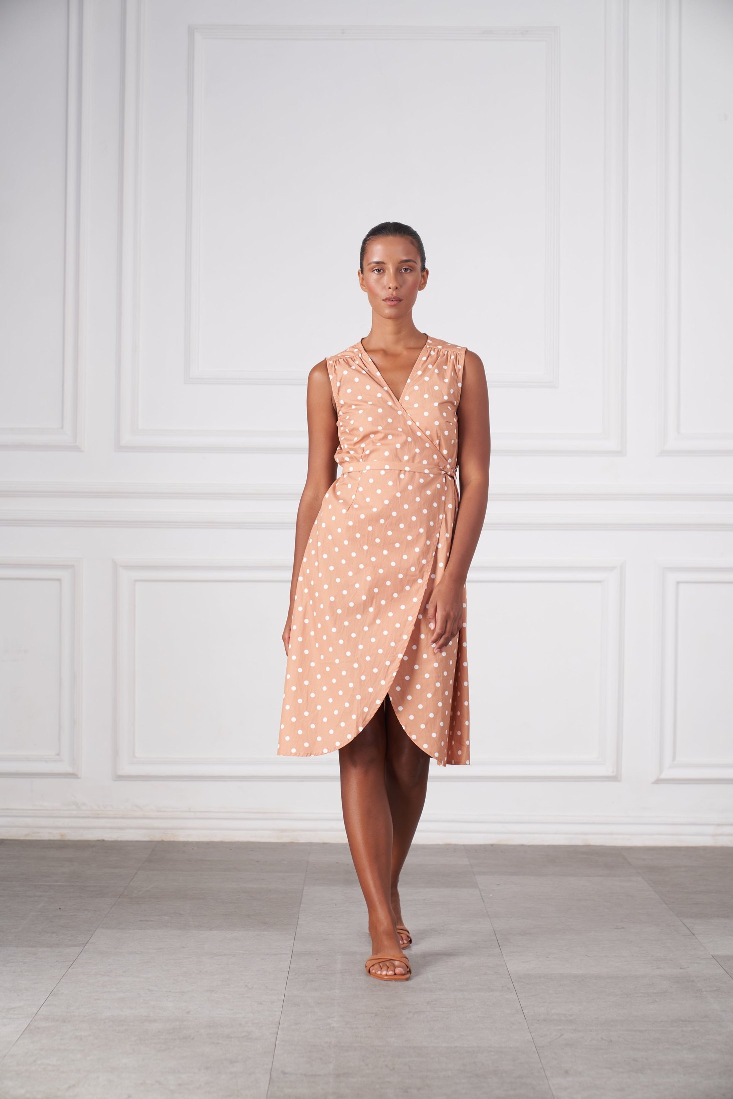 Lola Midi Wrap Dress | Coco Dot — thumbnail 2