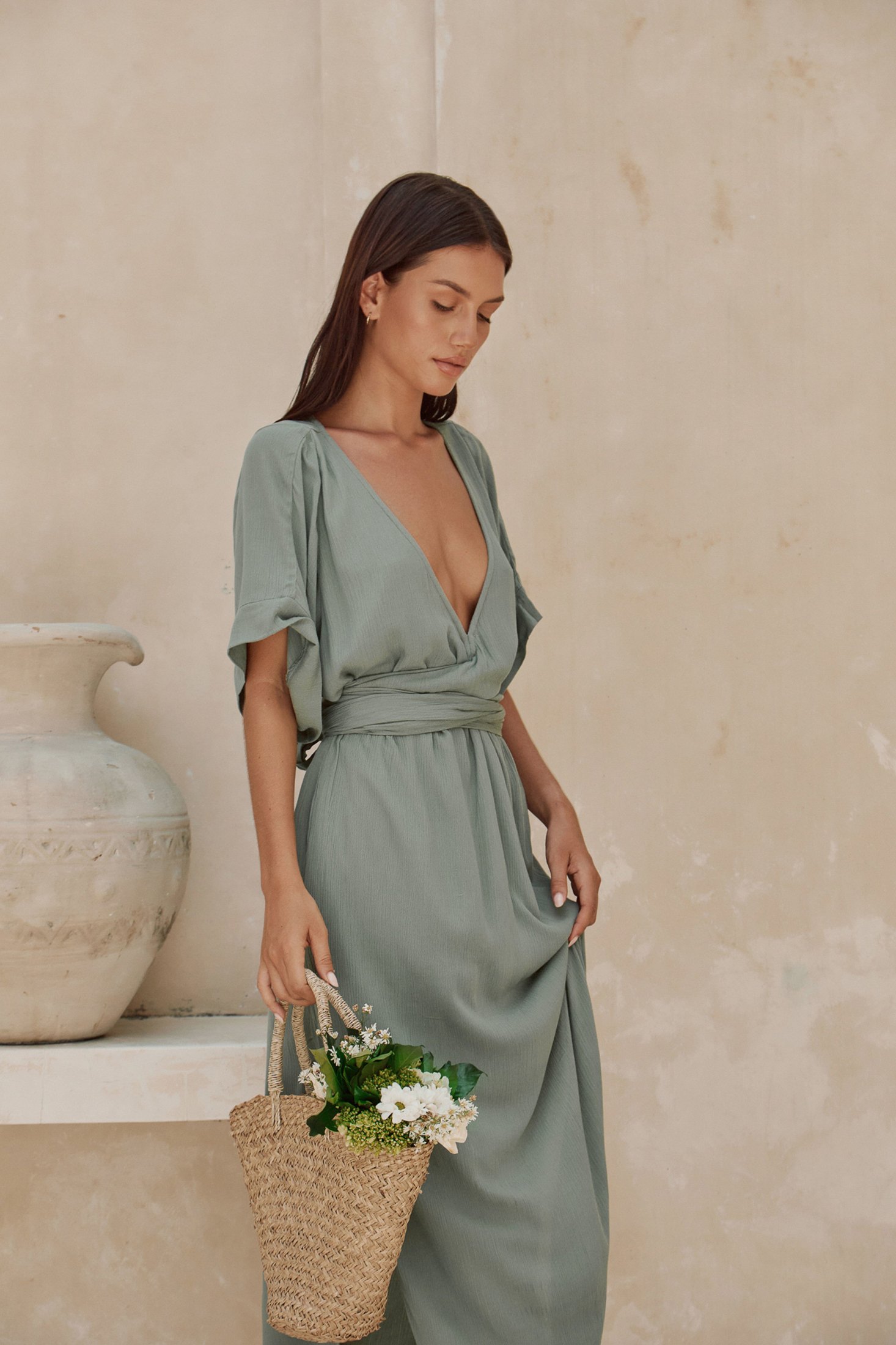 Melody Maxi Dress | Olive — thumbnail 5