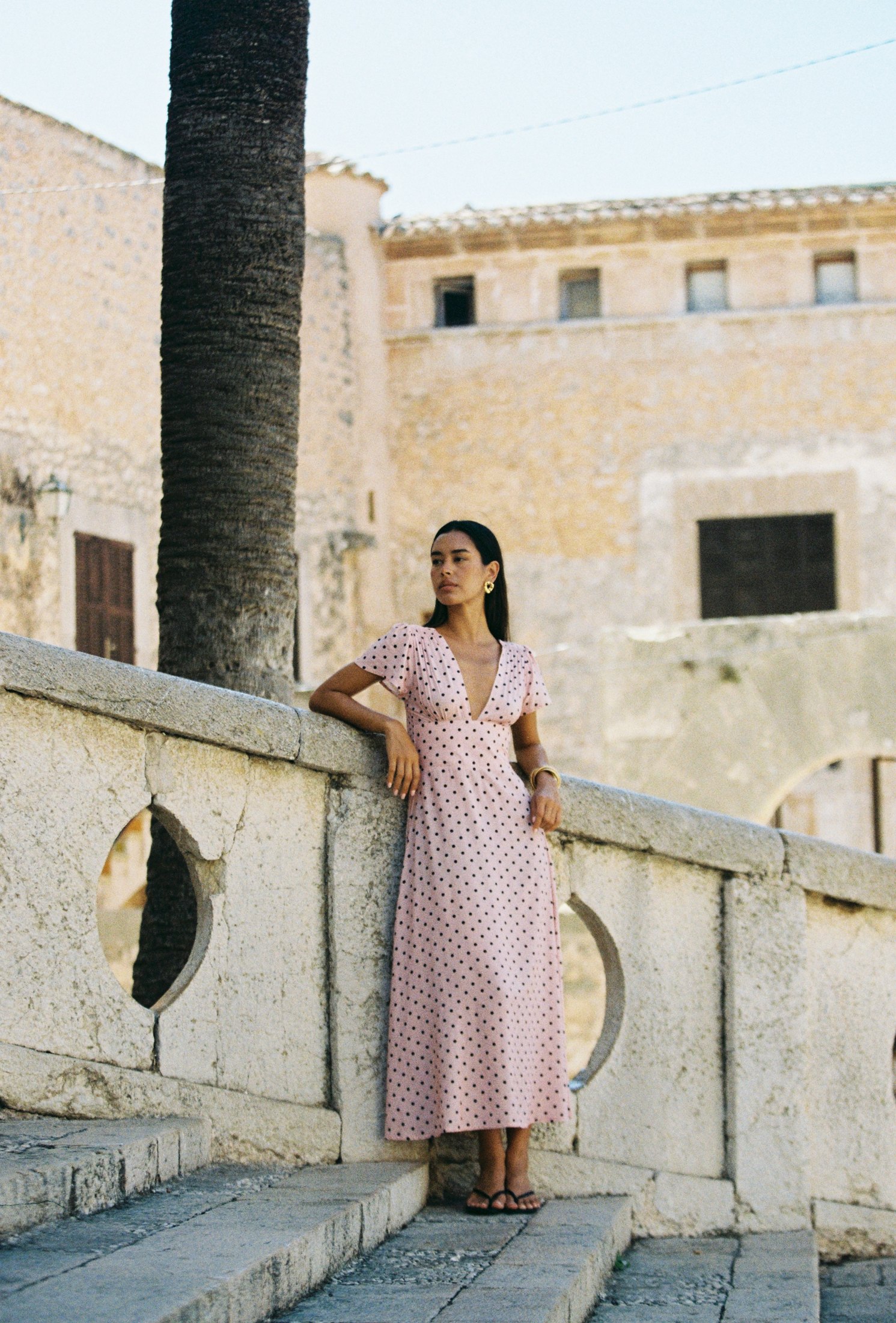 Margot Maxi Dress | Pink Polka Dots — thumbnail 3
