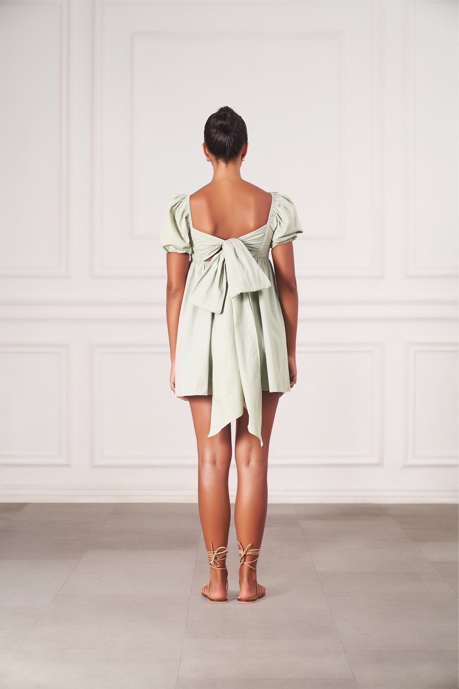 Grace Mini Dress | Sage — thumbnail 4