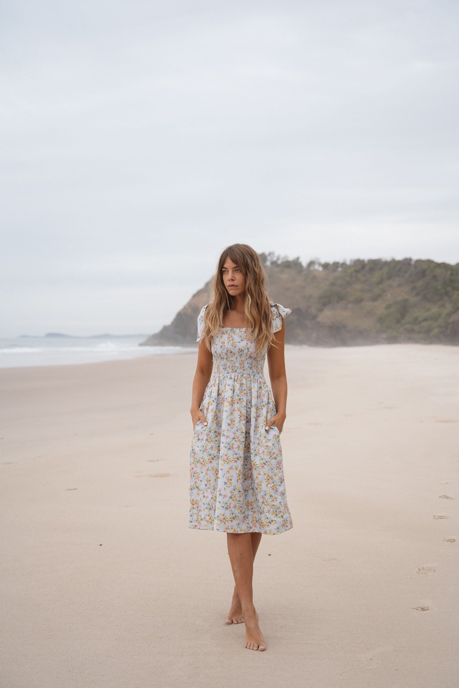 Farrah Midi Dress | Spring Bouquet — thumbnail 7