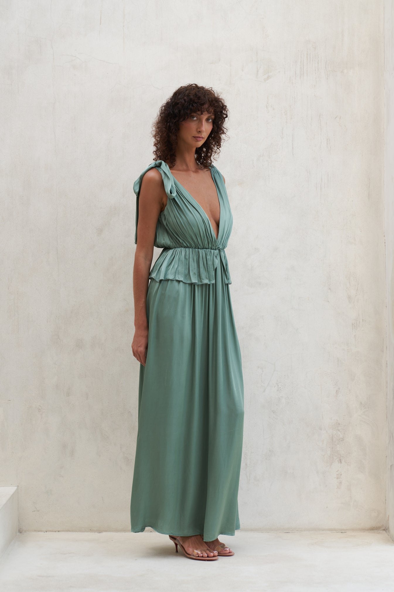Juliette Gown | Olive — thumbnail 3