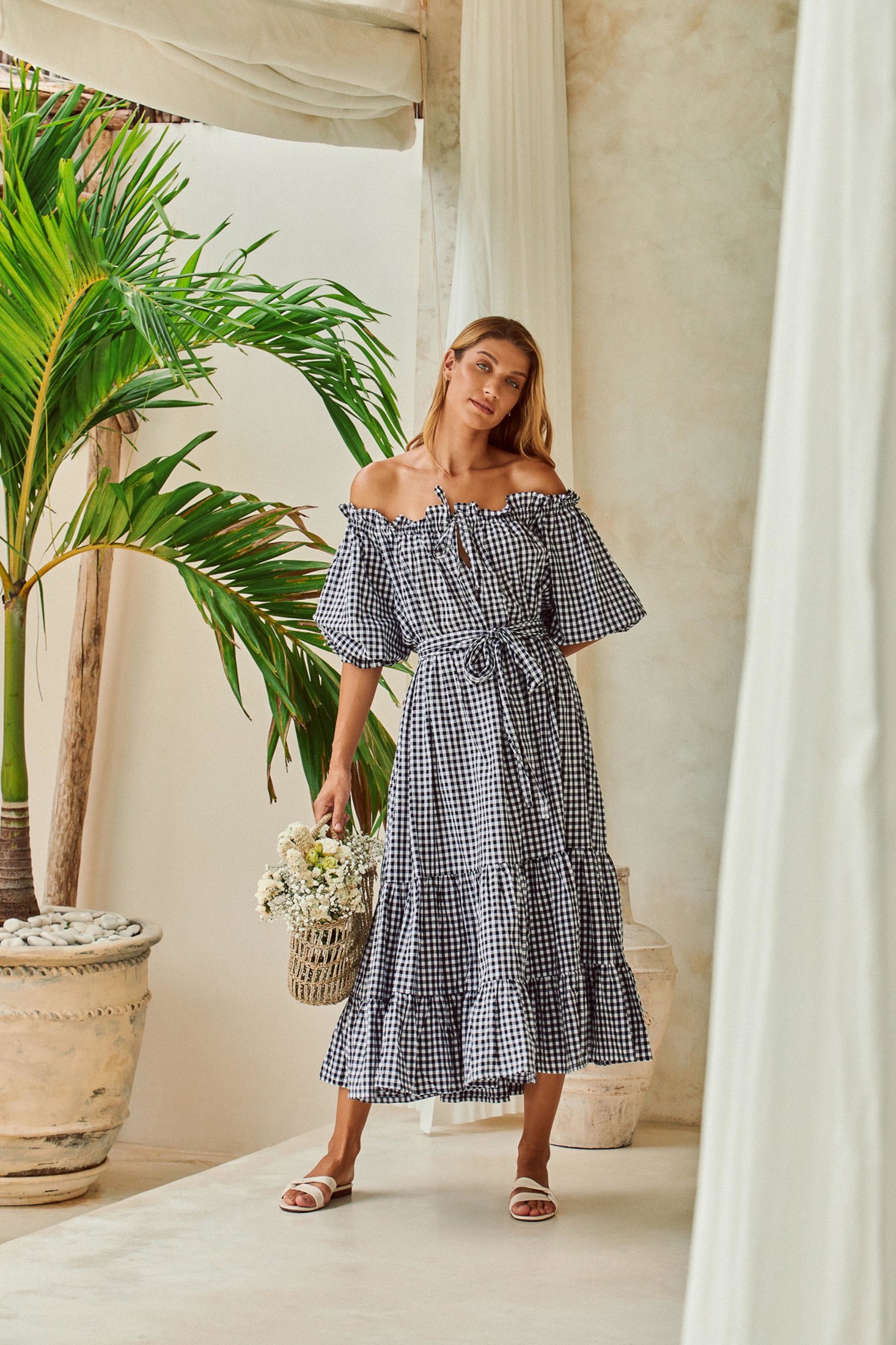 Emmaline Gown | Black Gingham — thumbnail 7