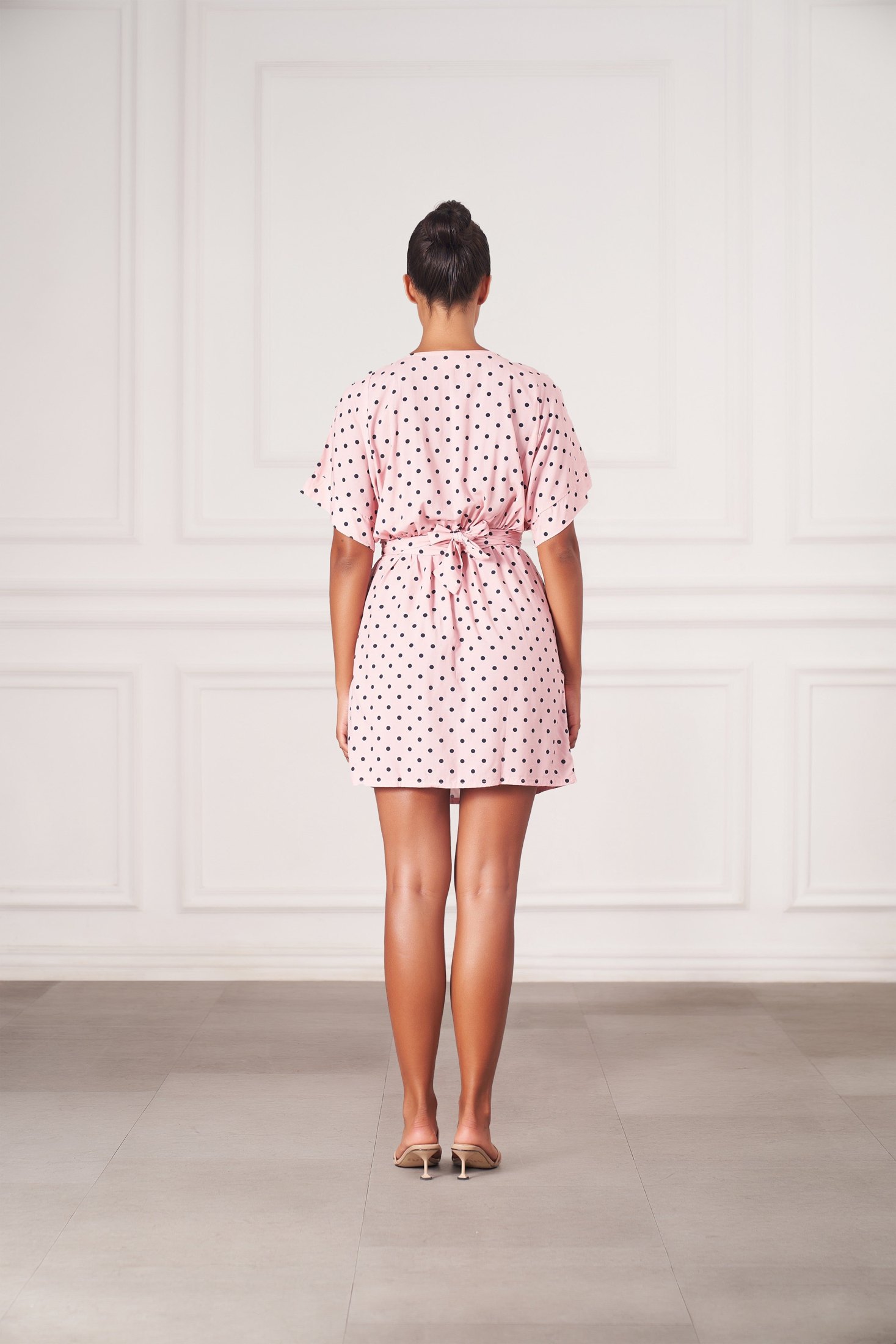 Melody Mini Dress | Pink Polka Dots — thumbnail 2