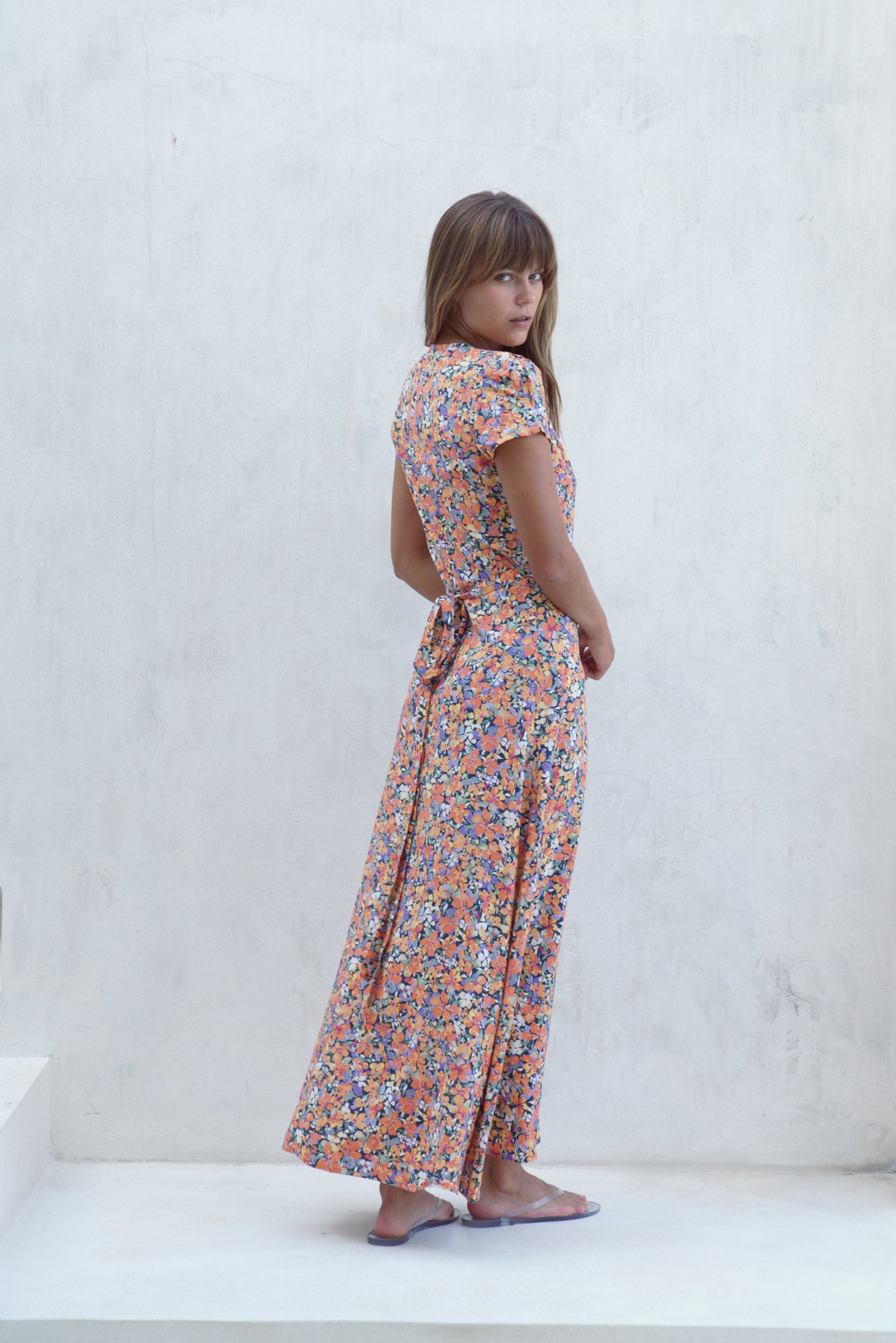 Alexa Maxi Wrap Dress | Wildflower — thumbnail 6
