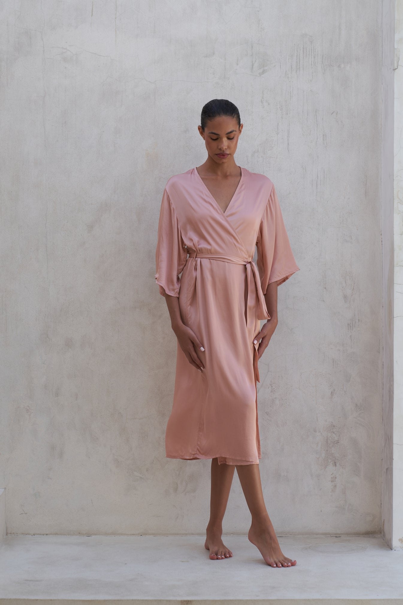 Olivia Robe | Peach Rose — thumbnail 2