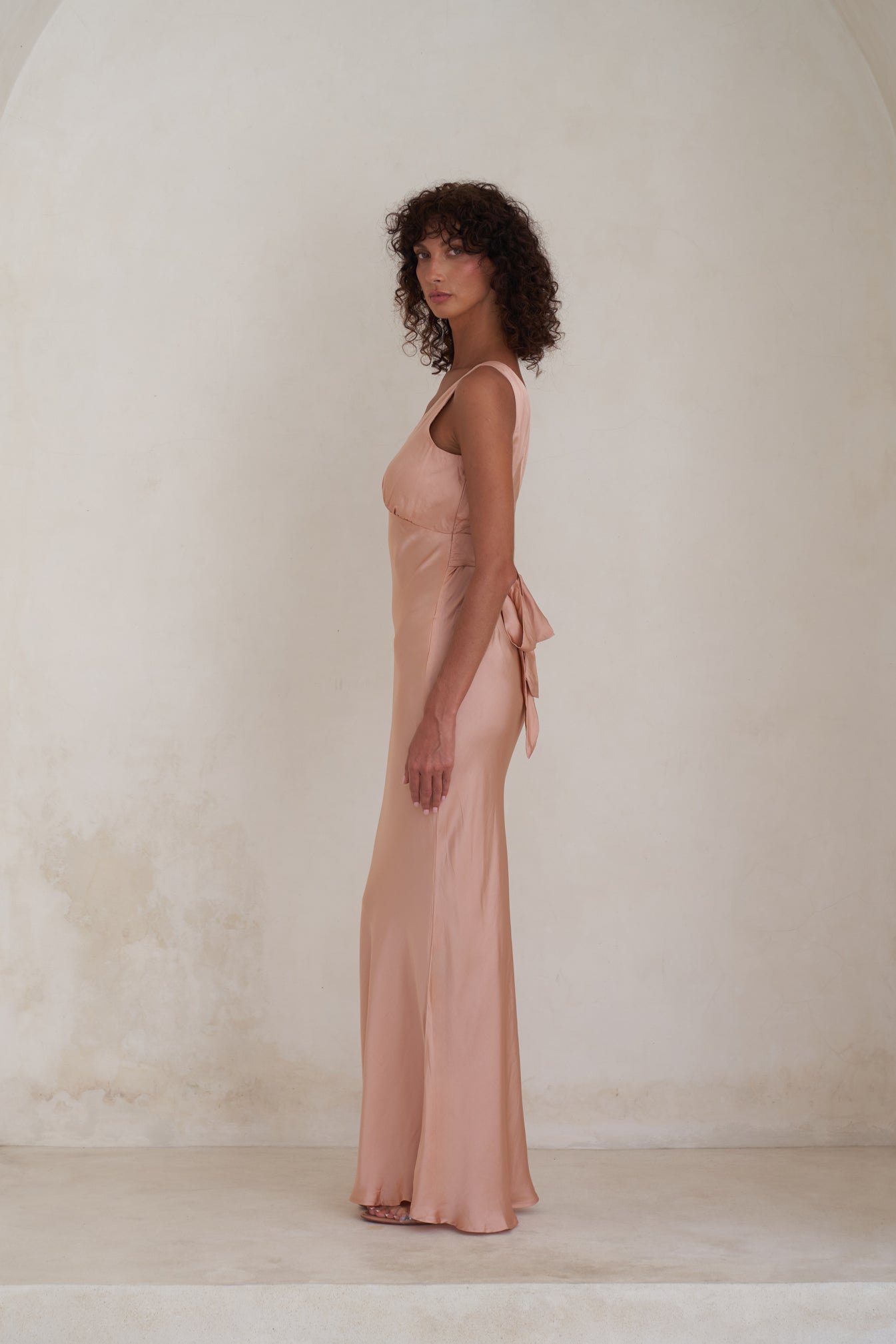 Bessette Maxi Dress | Peach Rose — thumbnail 5