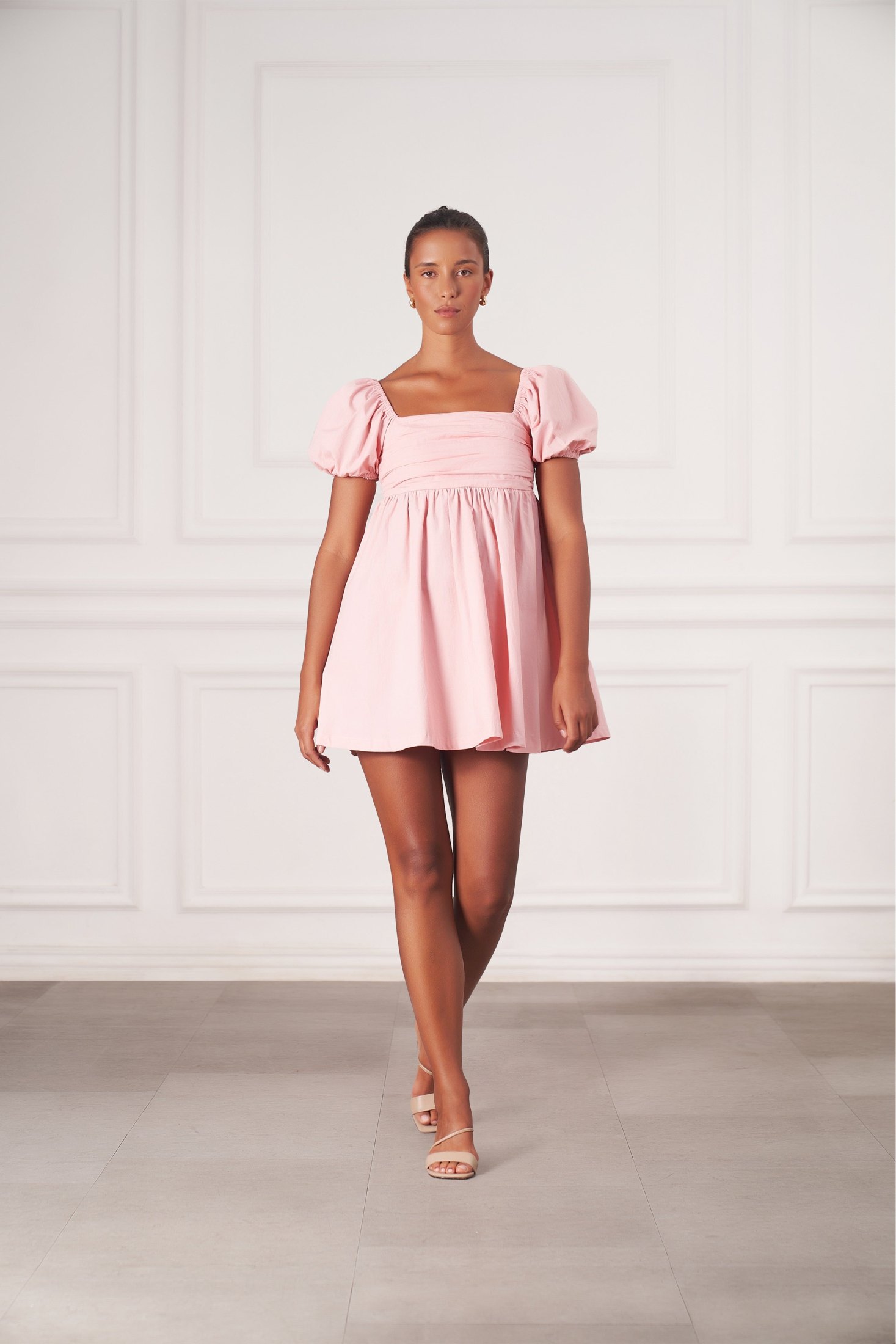 Grace Mini Dress | Powder Pink — thumbnail 6