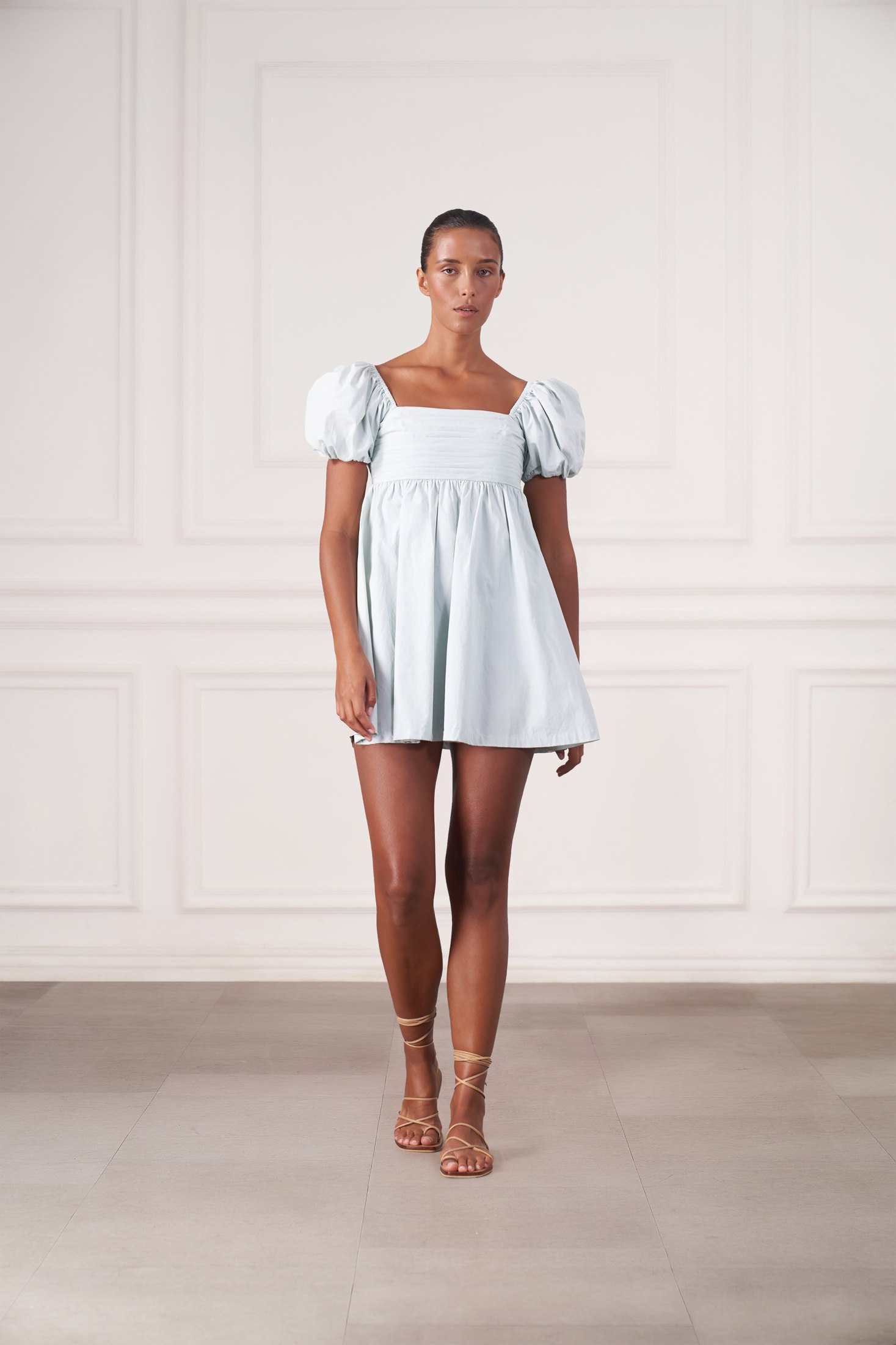 Grace Mini Dress | Baby Blue — thumbnail 6