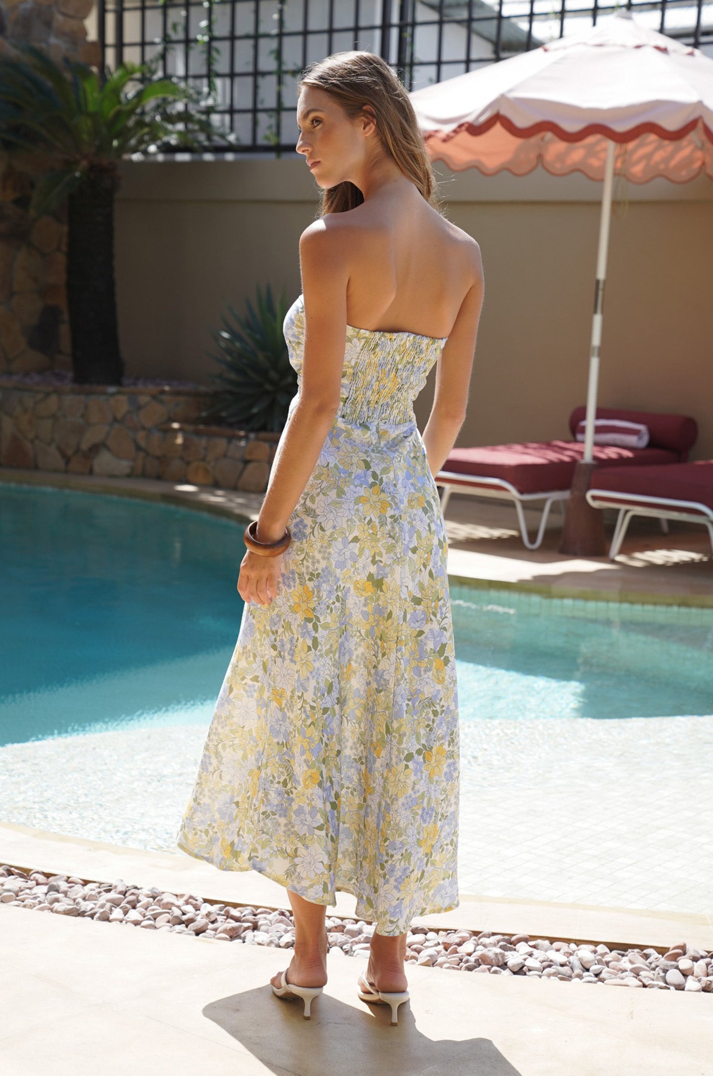 Sabine Midi Dress | Pastel Blooms