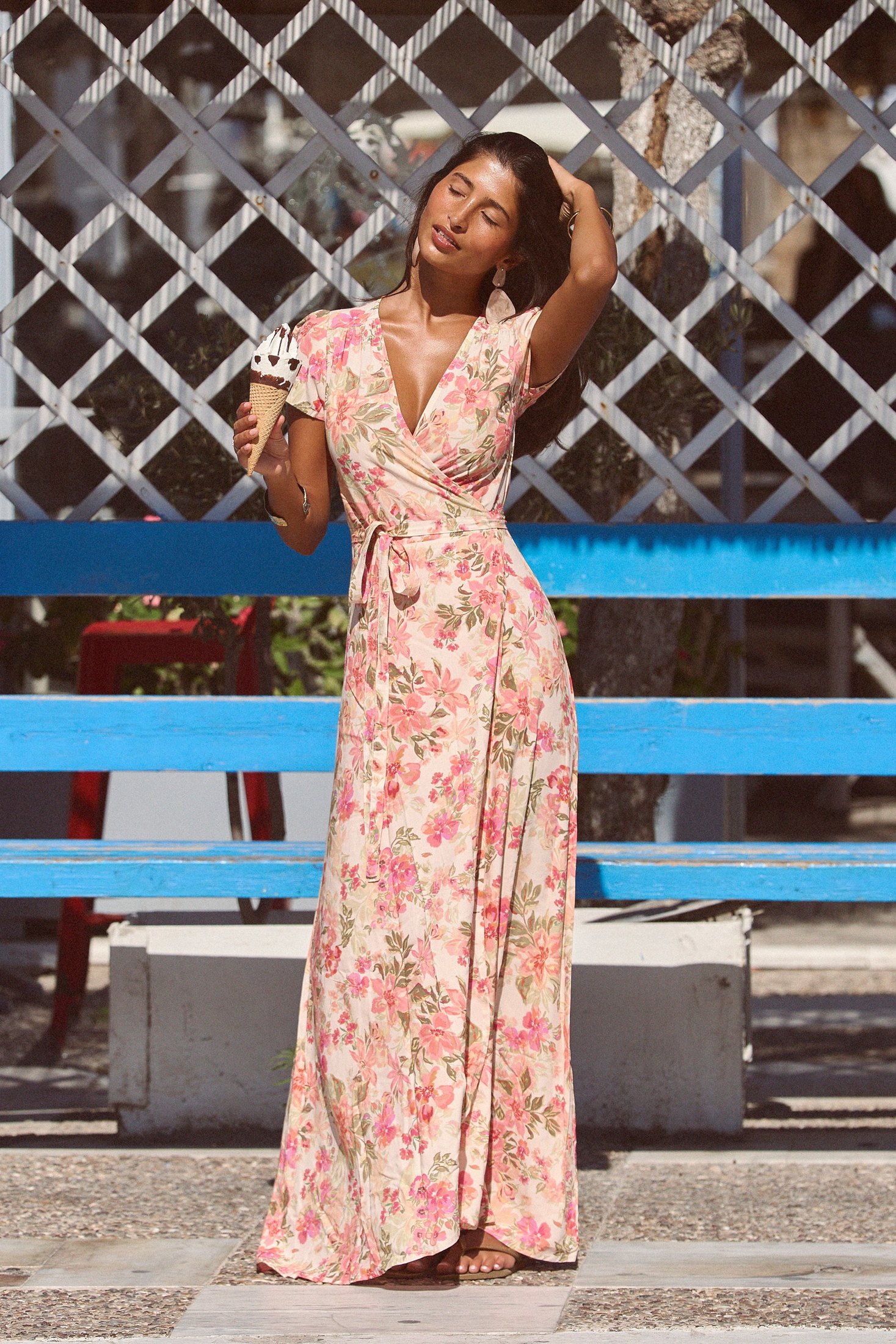 Alexa Maxi Wrap Dress | Azaelia — style inspiration