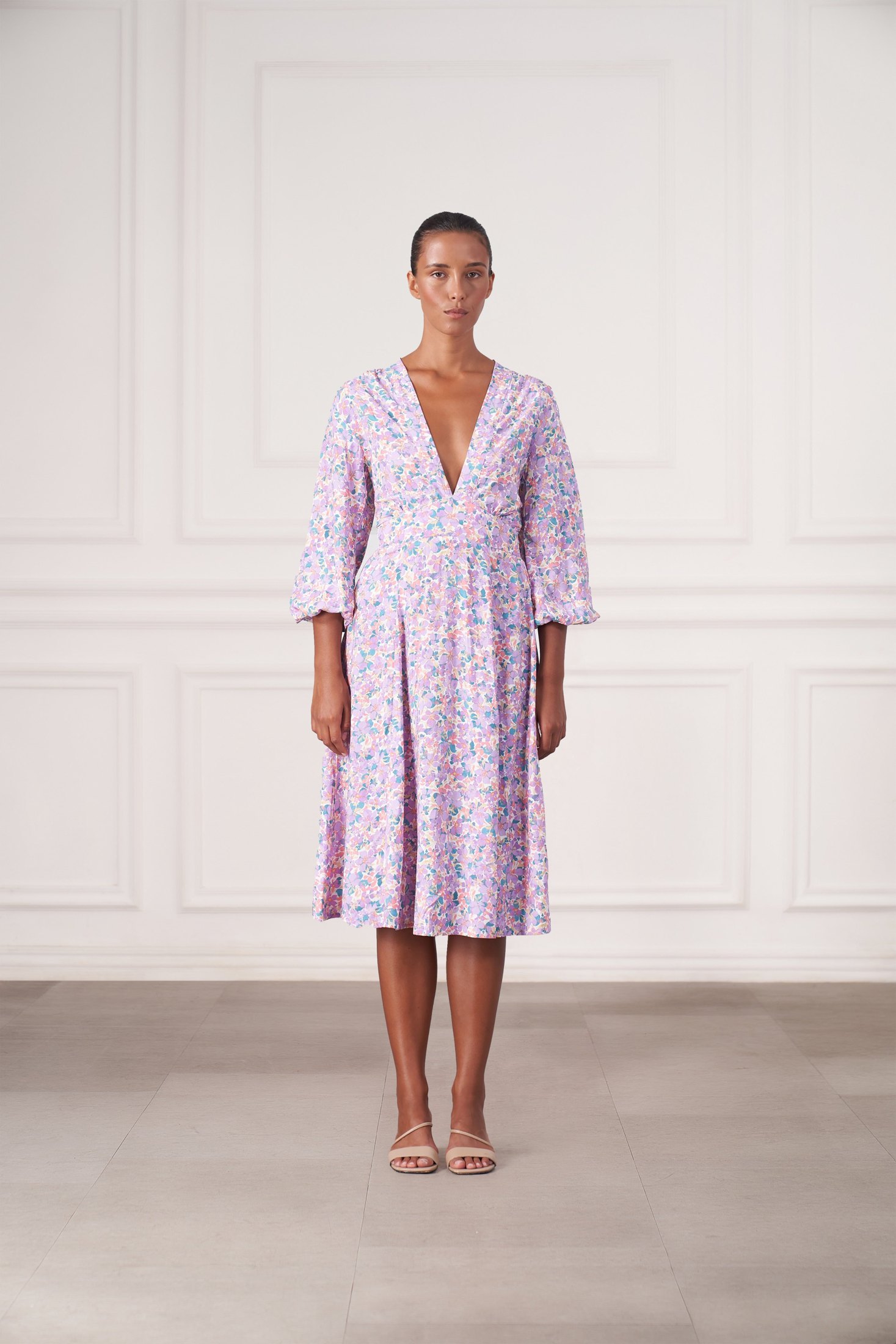 Vivianne Midi Dress | Bell Flower — thumbnail 2