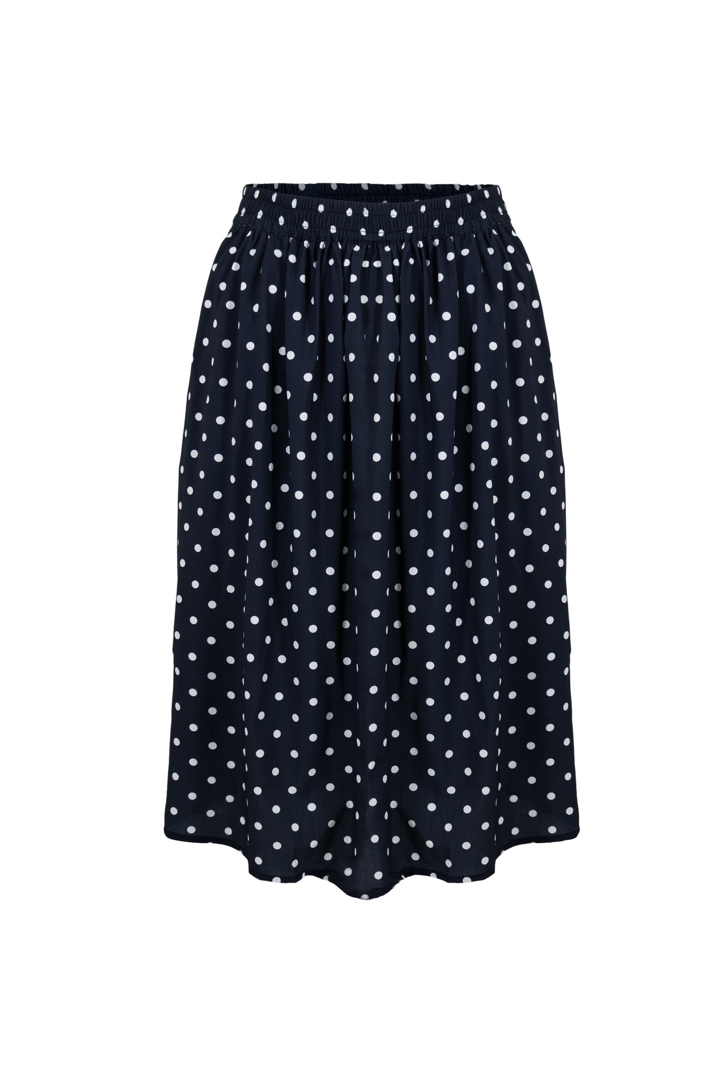 Olive Midi Skirt | Midnight Polka Dot — thumbnail 4