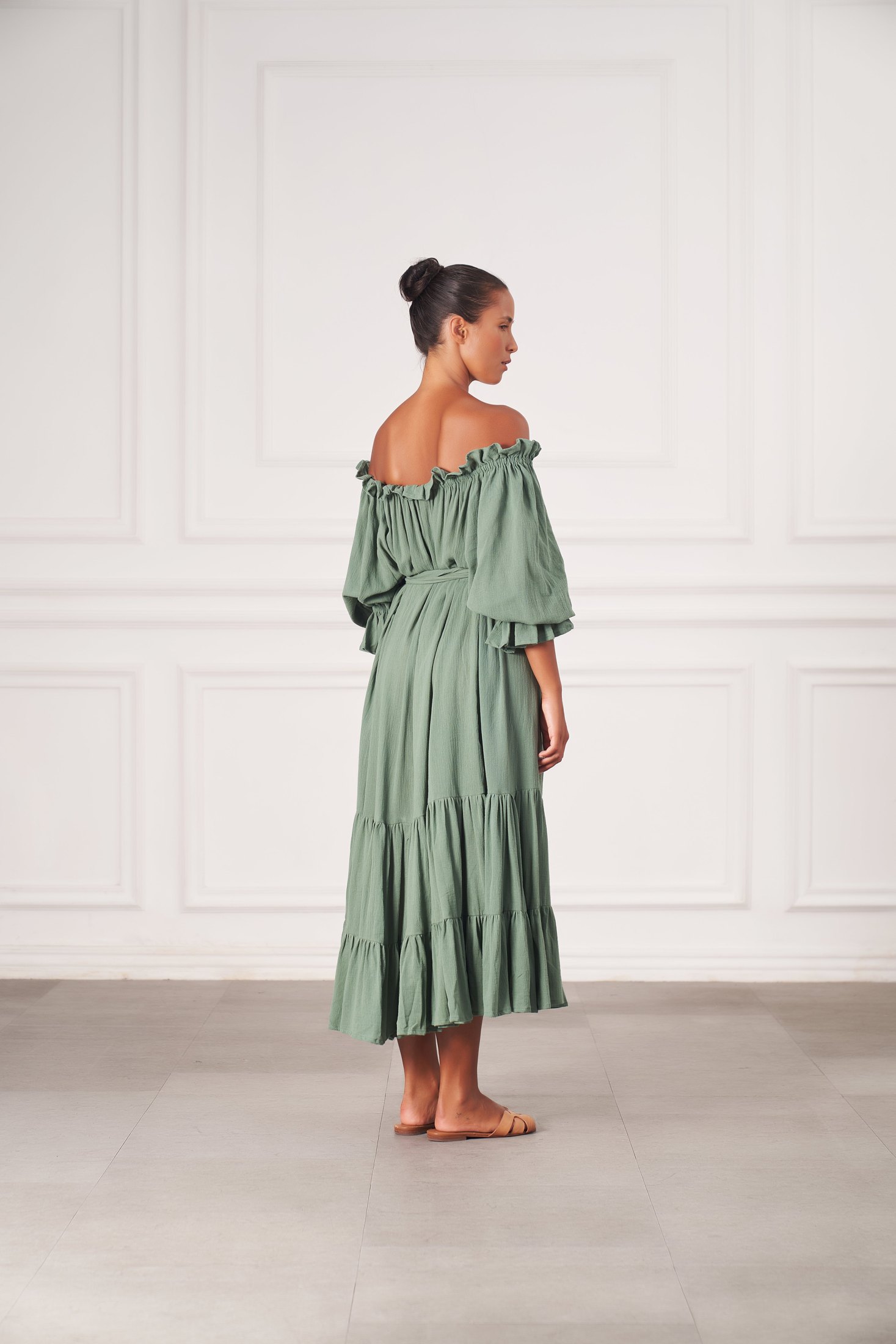 Emmaline Gown | Olive — thumbnail 4