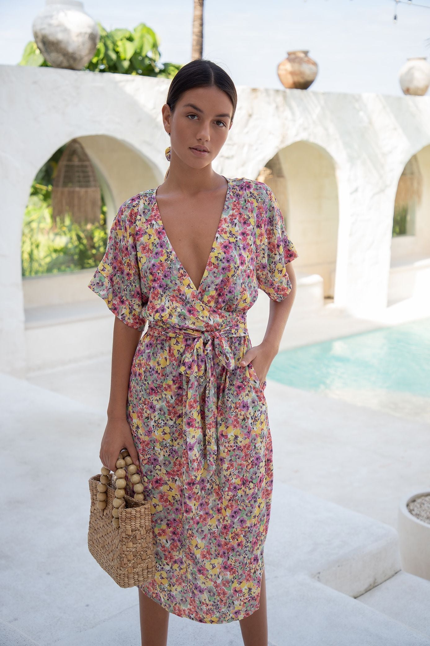 Melody Midi Dress | Floral Escape — thumbnail 3