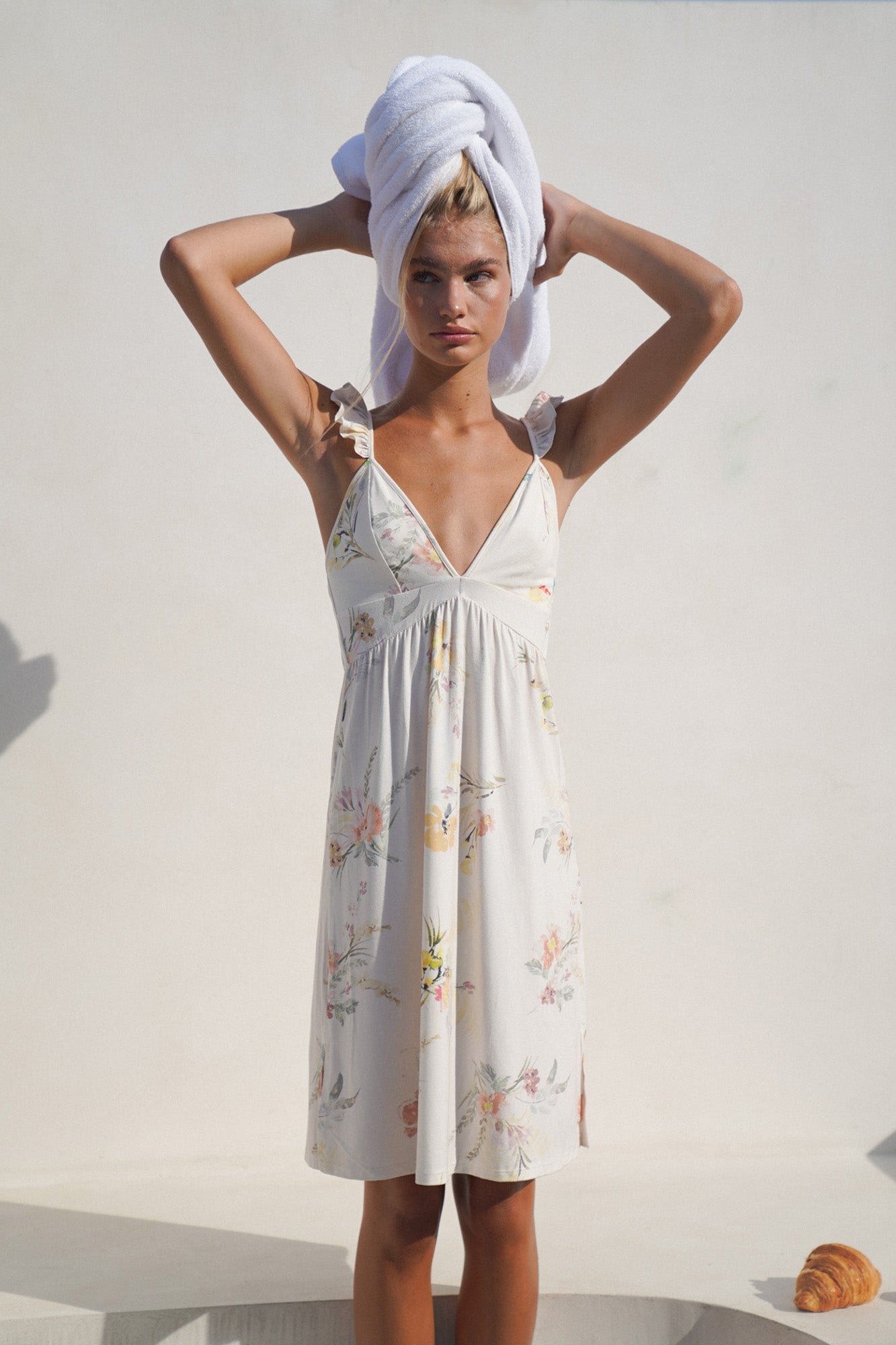 Sydney Slip Dress | Secret Garden Vanilla — thumbnail 4