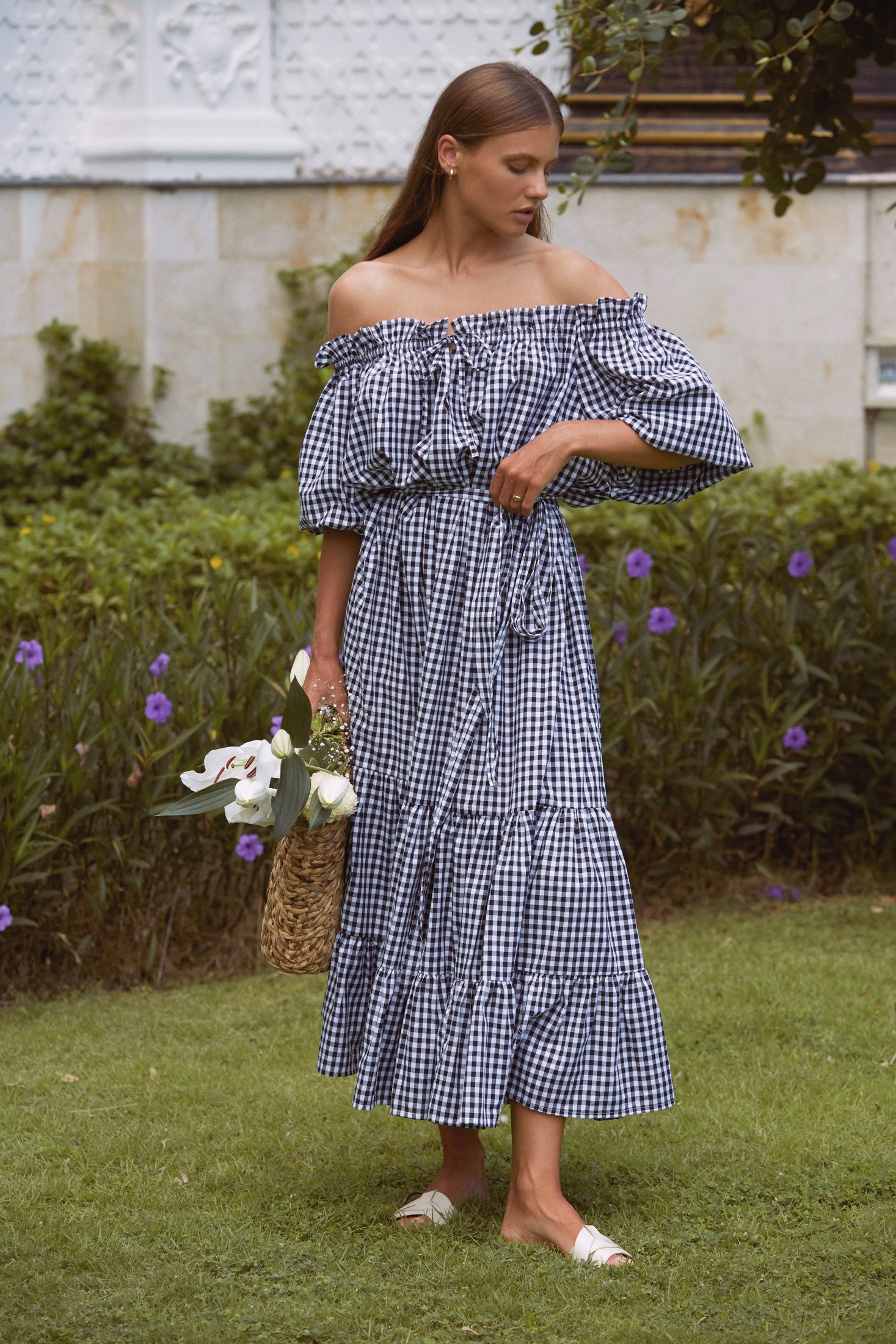 Emmaline Gown | Black Gingham — thumbnail 4