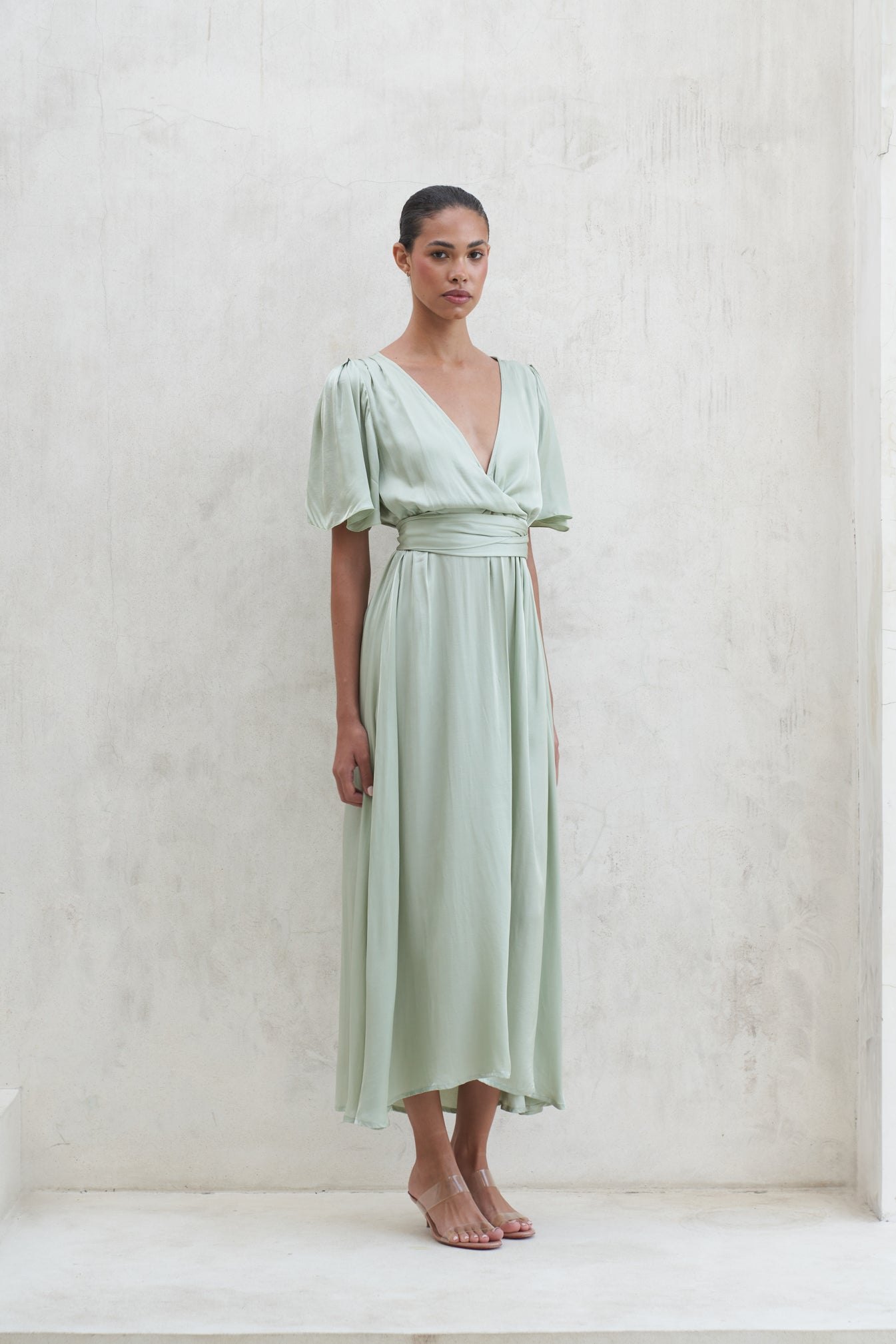 Marlowe Maxi Dress | Sage — thumbnail 3