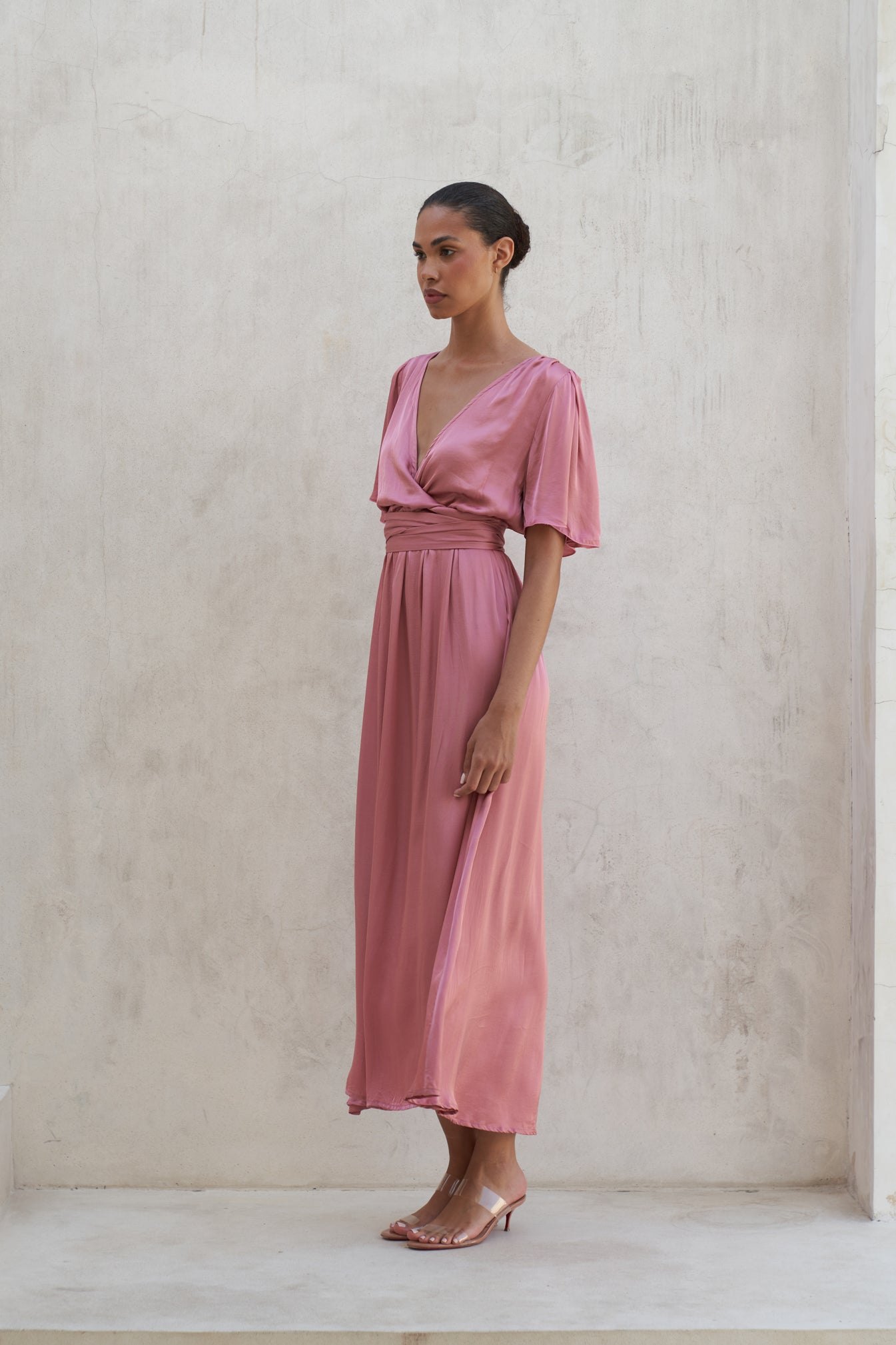 Marlowe Maxi Dress | Berry Rose — thumbnail 4