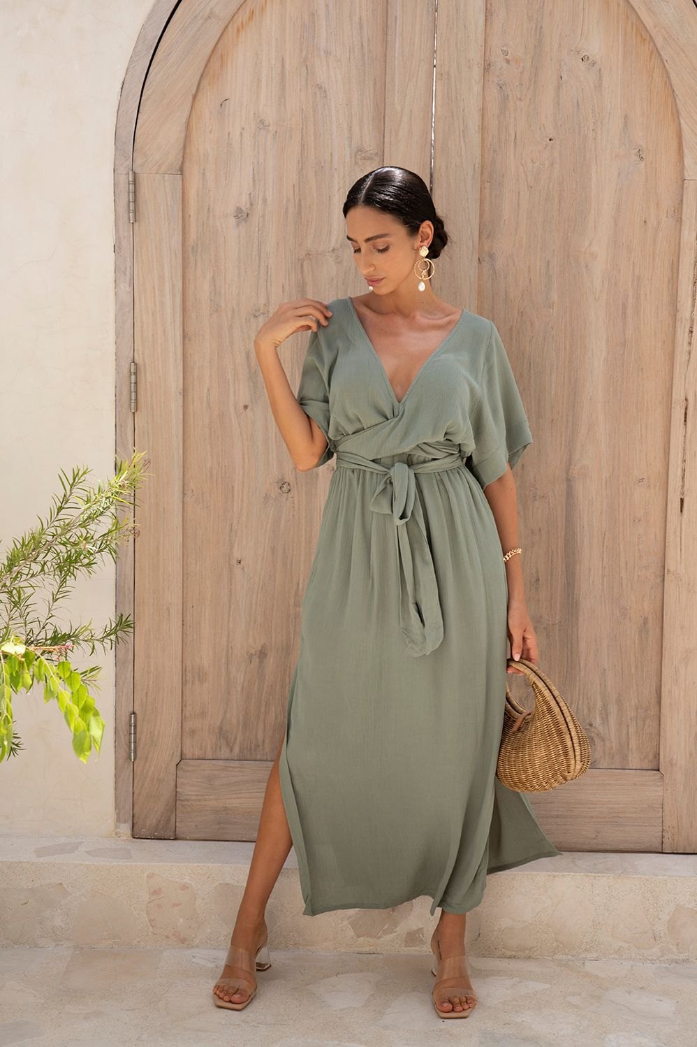 Melody Maxi Dress | Olive — thumbnail 4