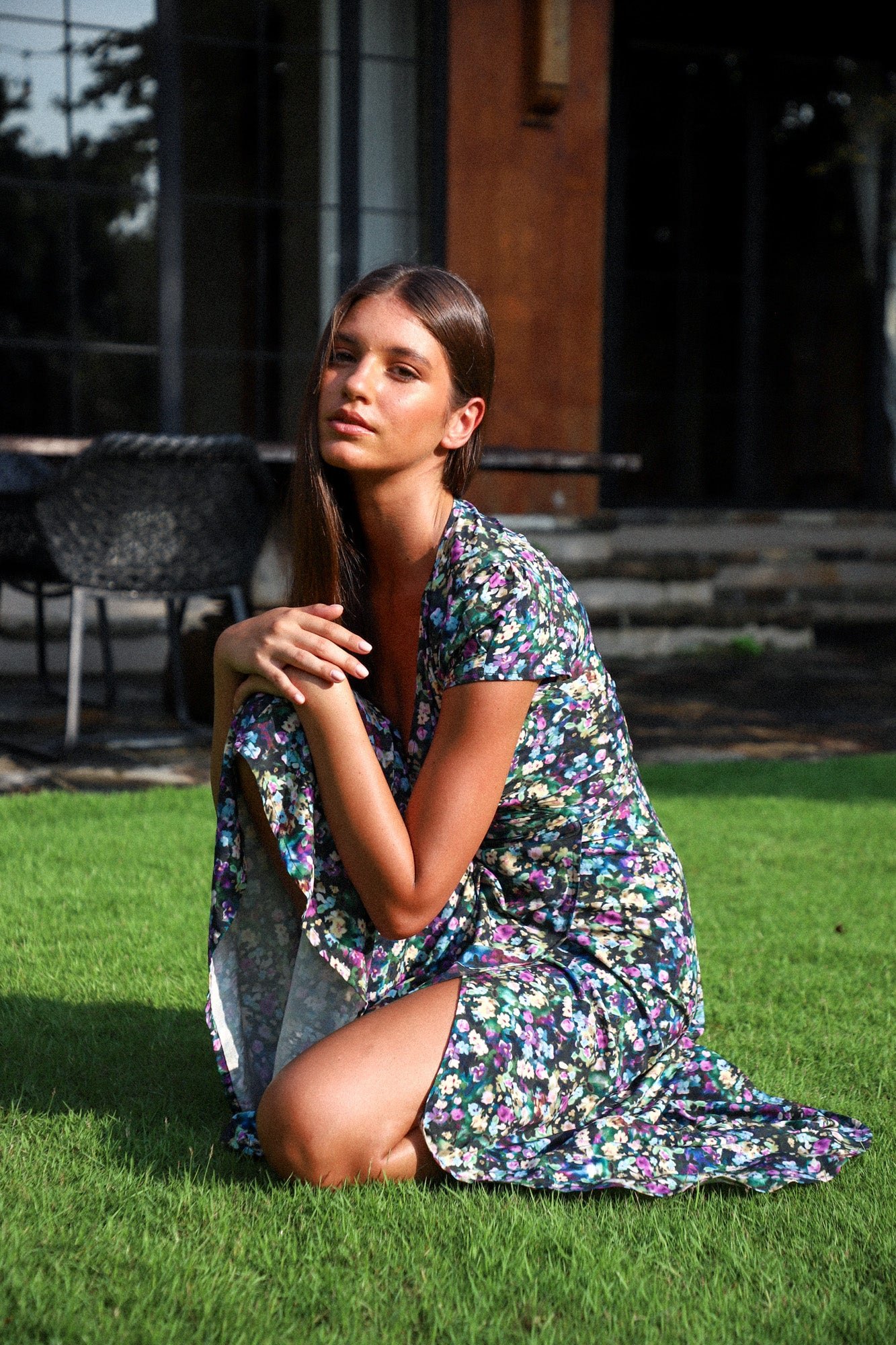 Alexa Maxi Wrap Dress | Viola — thumbnail 9