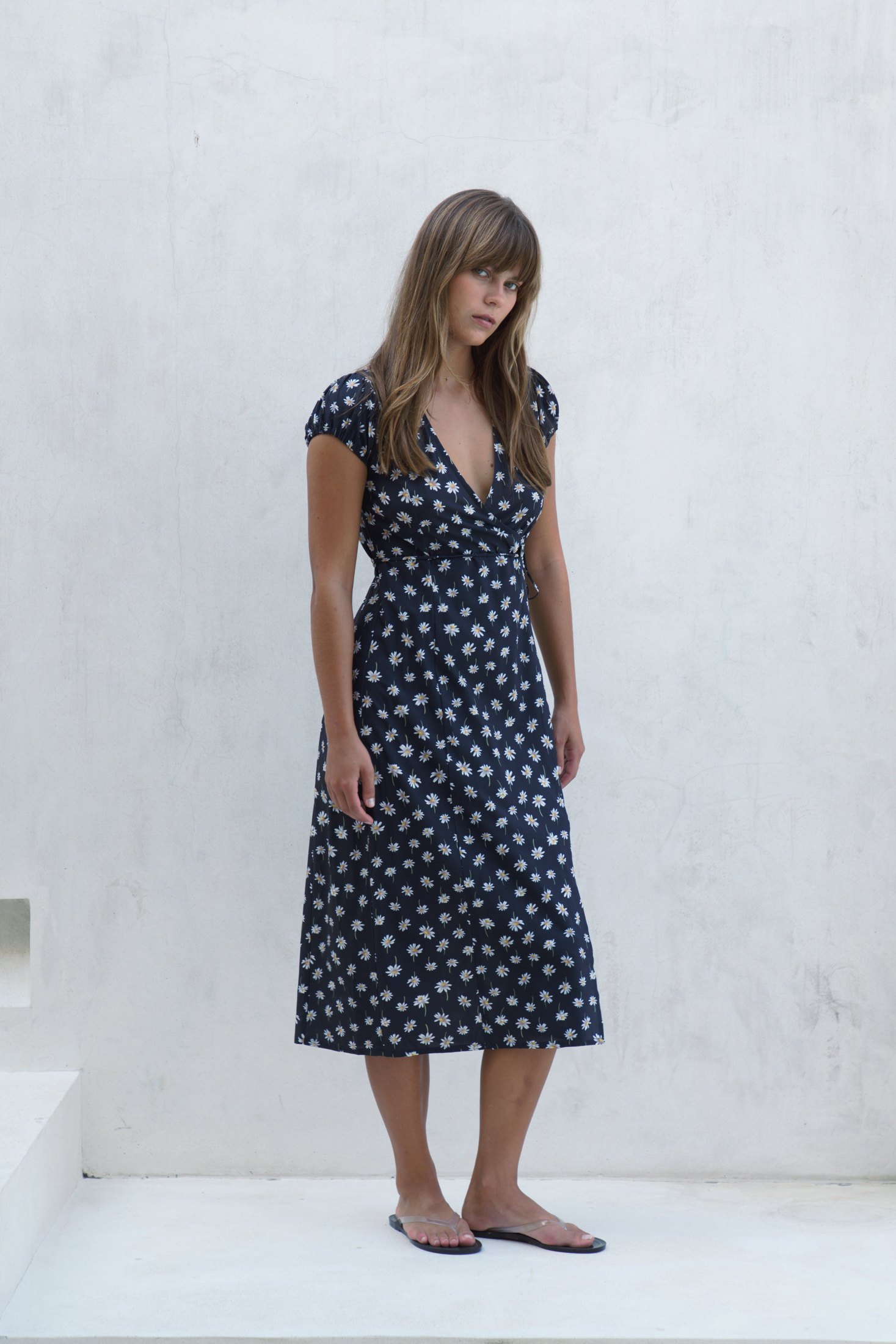 Alaia Midi Wrap Dress | Daisy — thumbnail 12