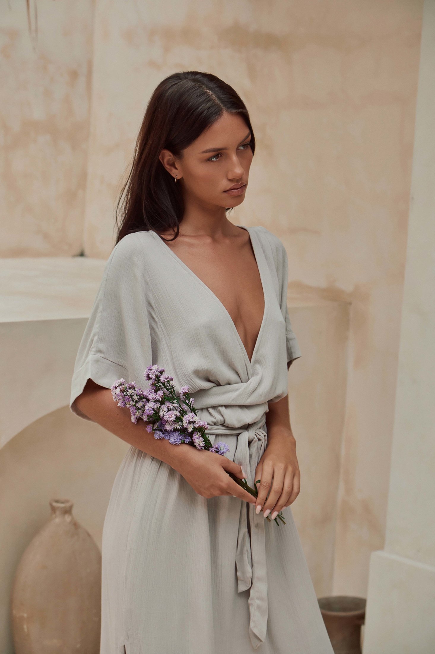 Melody Maxi Dress | Smokey Taupe — thumbnail 2