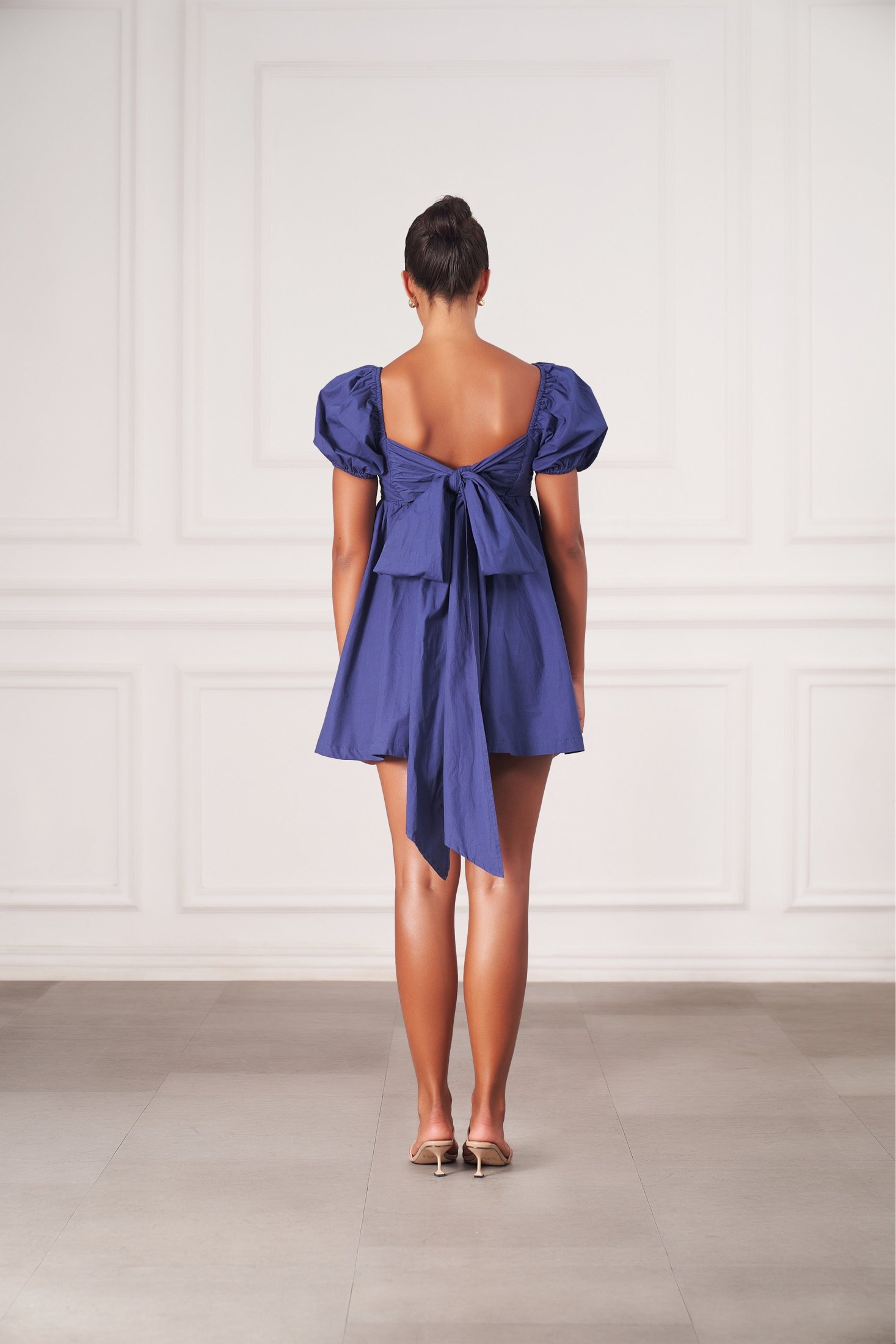 Grace Mini Dress | Navy — thumbnail 3