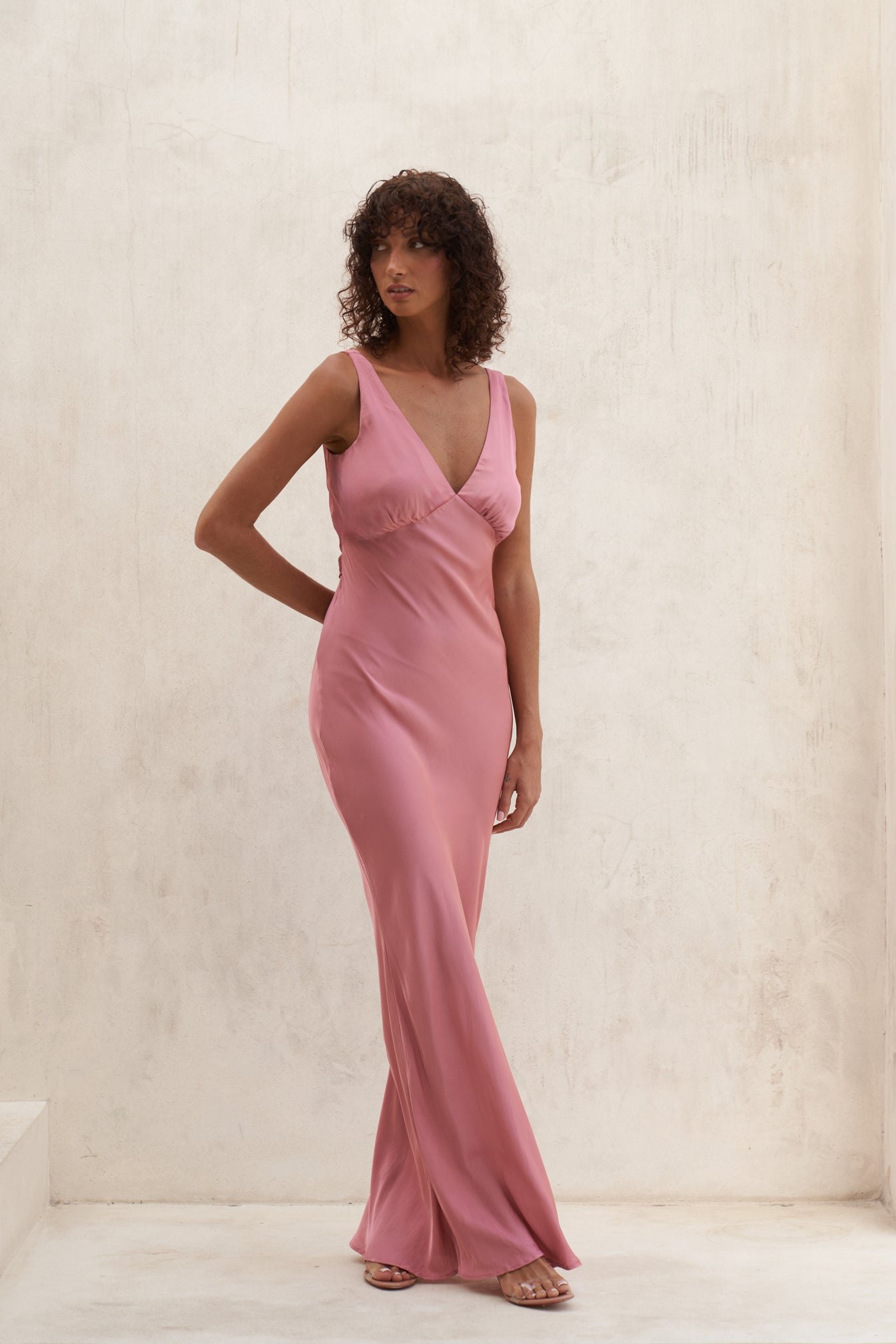 Bessette Maxi Dress | Berry Rose — thumbnail 8