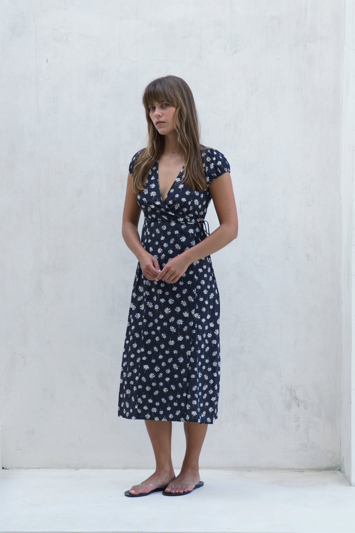 Alaia Midi Wrap Dress | Daisy — thumbnail 7