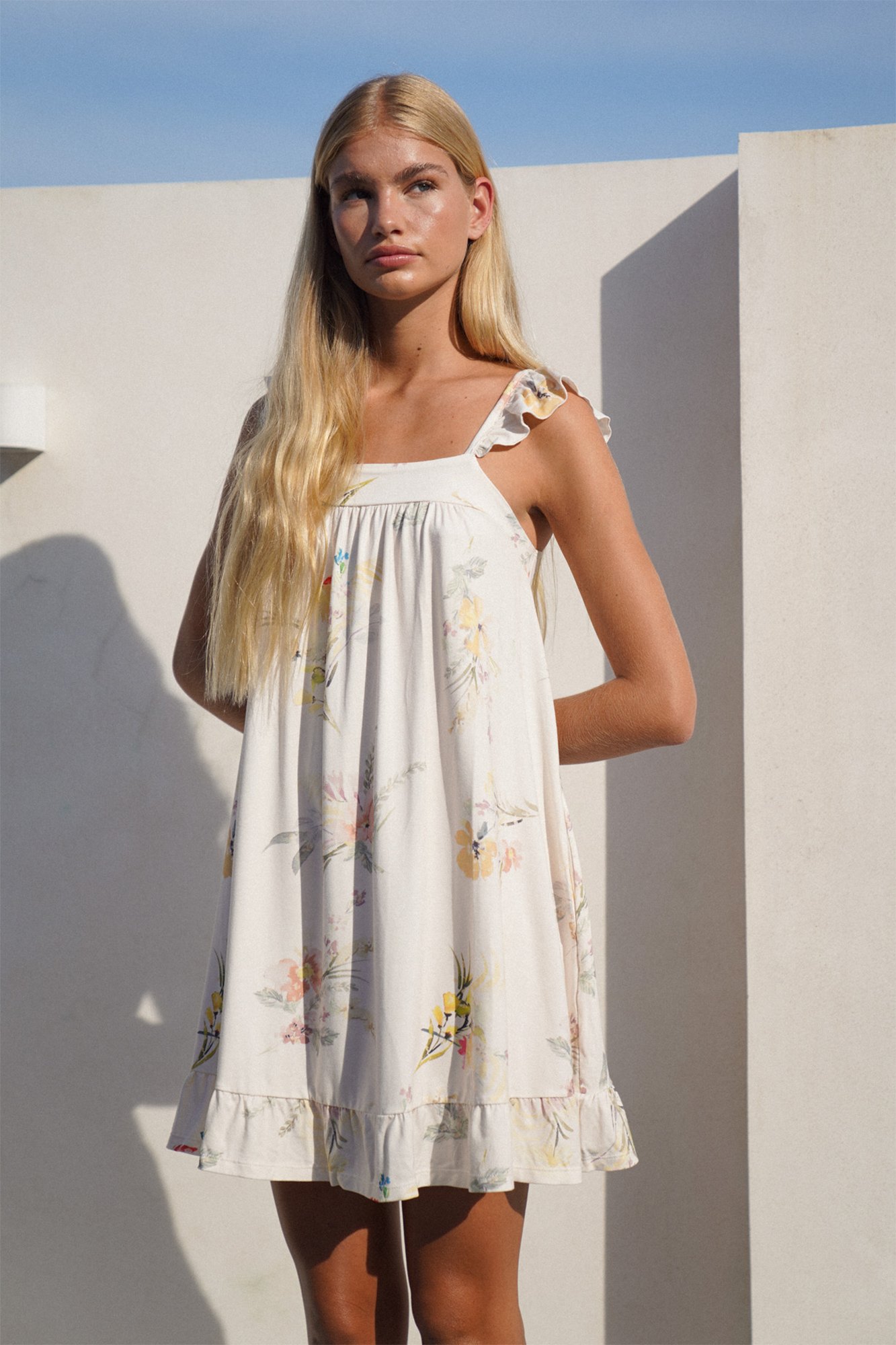 Celine Mini Dress | Secret Garden Vanilla — thumbnail 2