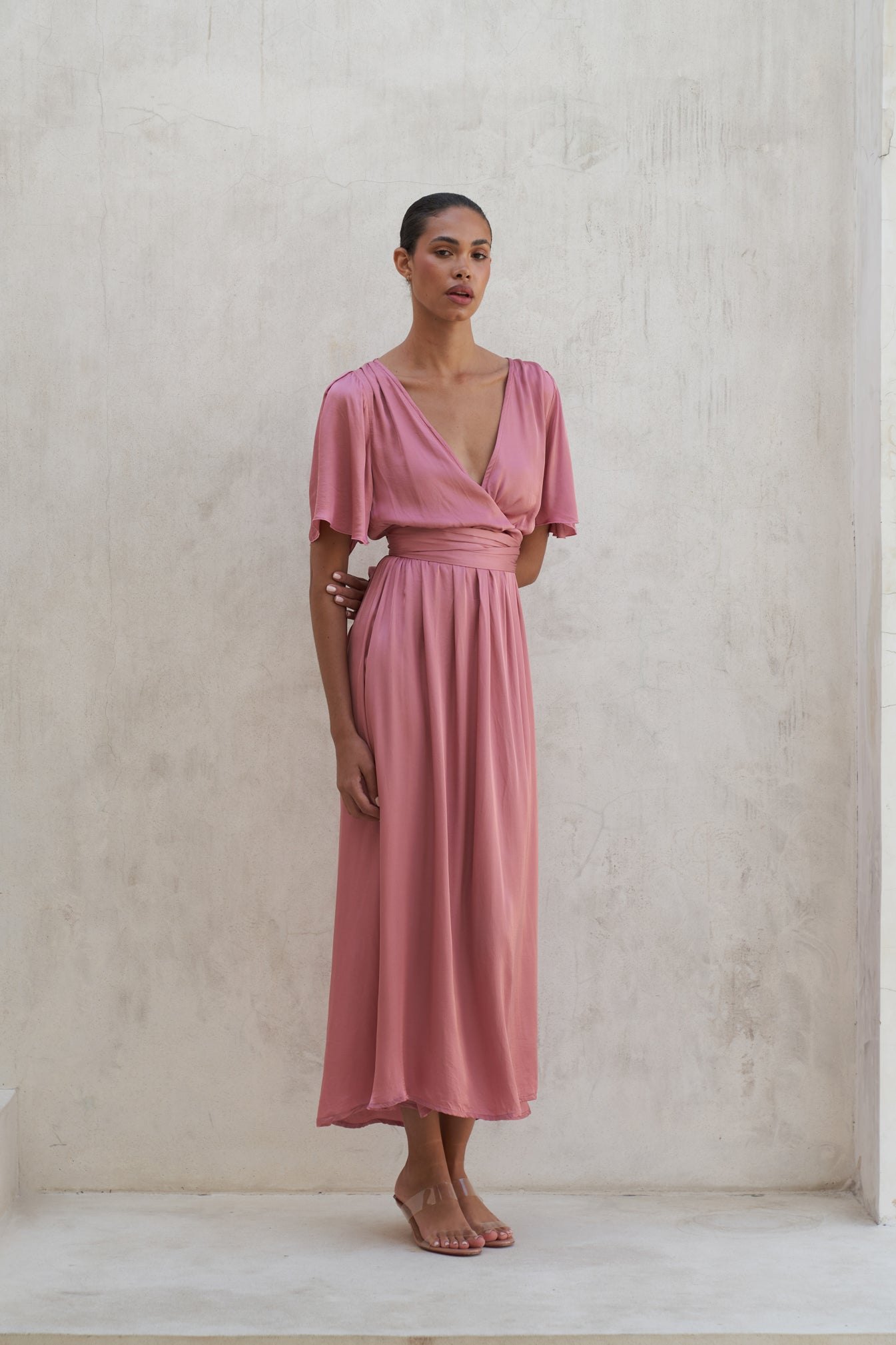 Marlowe Maxi Dress | Berry Rose — thumbnail 8
