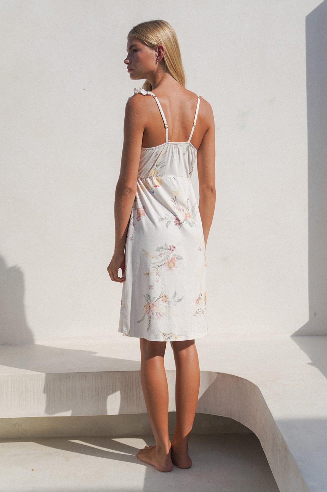 Sydney Slip Dress | Secret Garden Vanilla — thumbnail 3