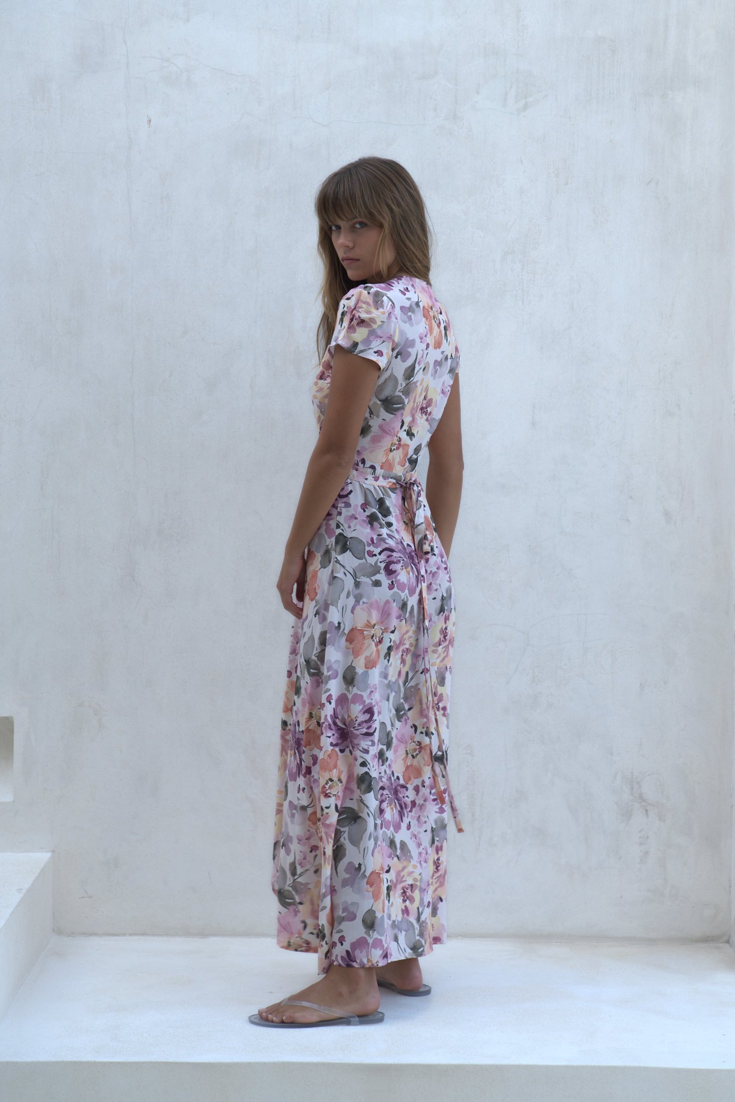 Alexa Maxi Wrap Dress | Soiree Floral — thumbnail 13