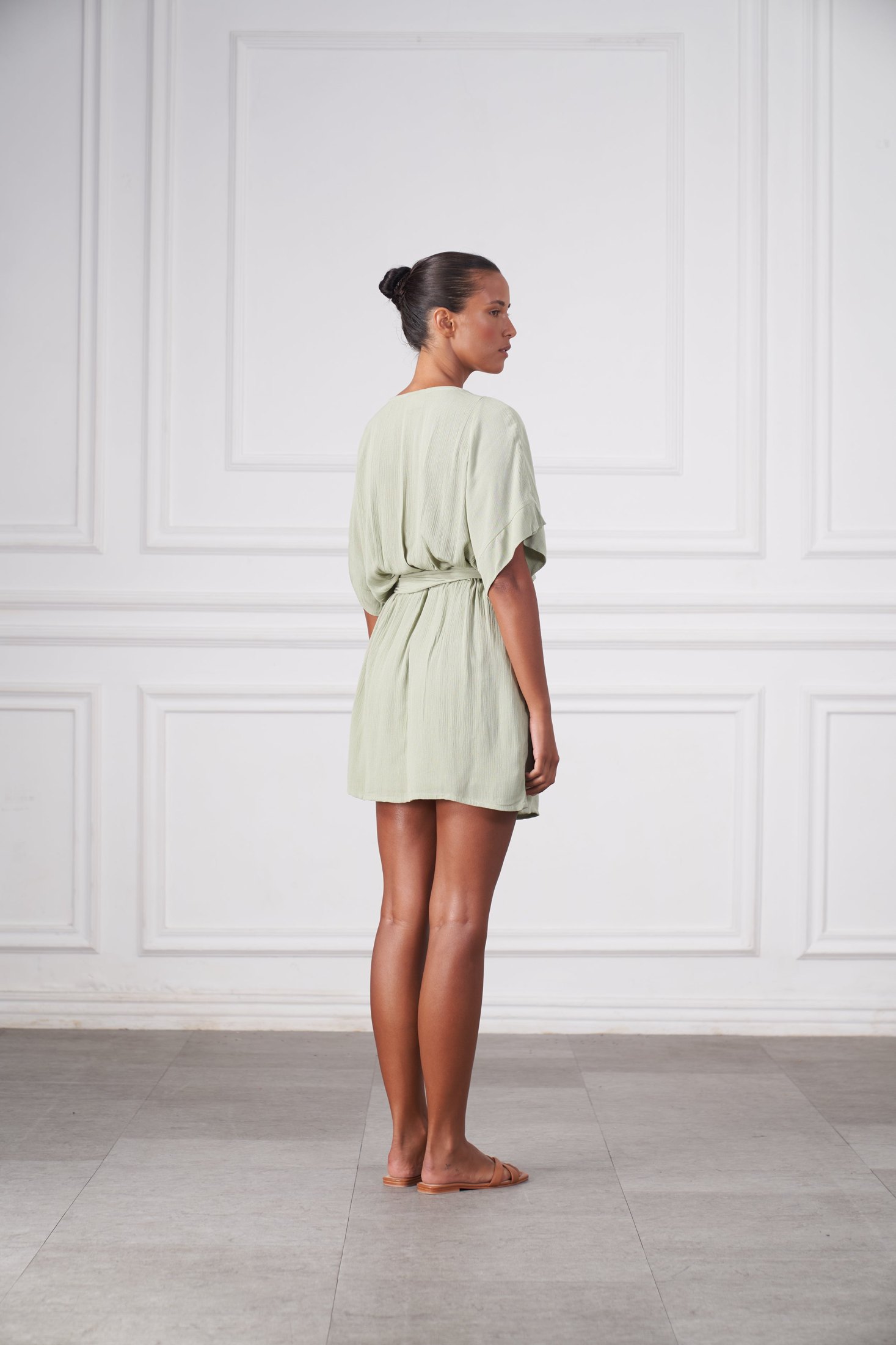 Melody Mini Dress | Sage Green — thumbnail 5