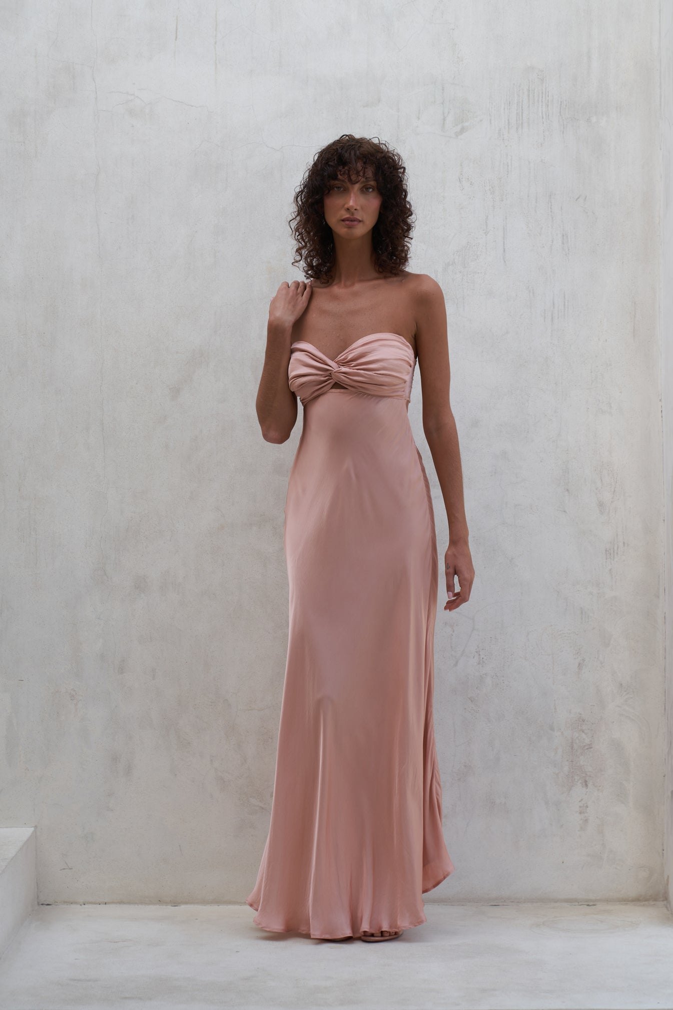 Victoria Maxi Dress | Peach Rose — thumbnail 3