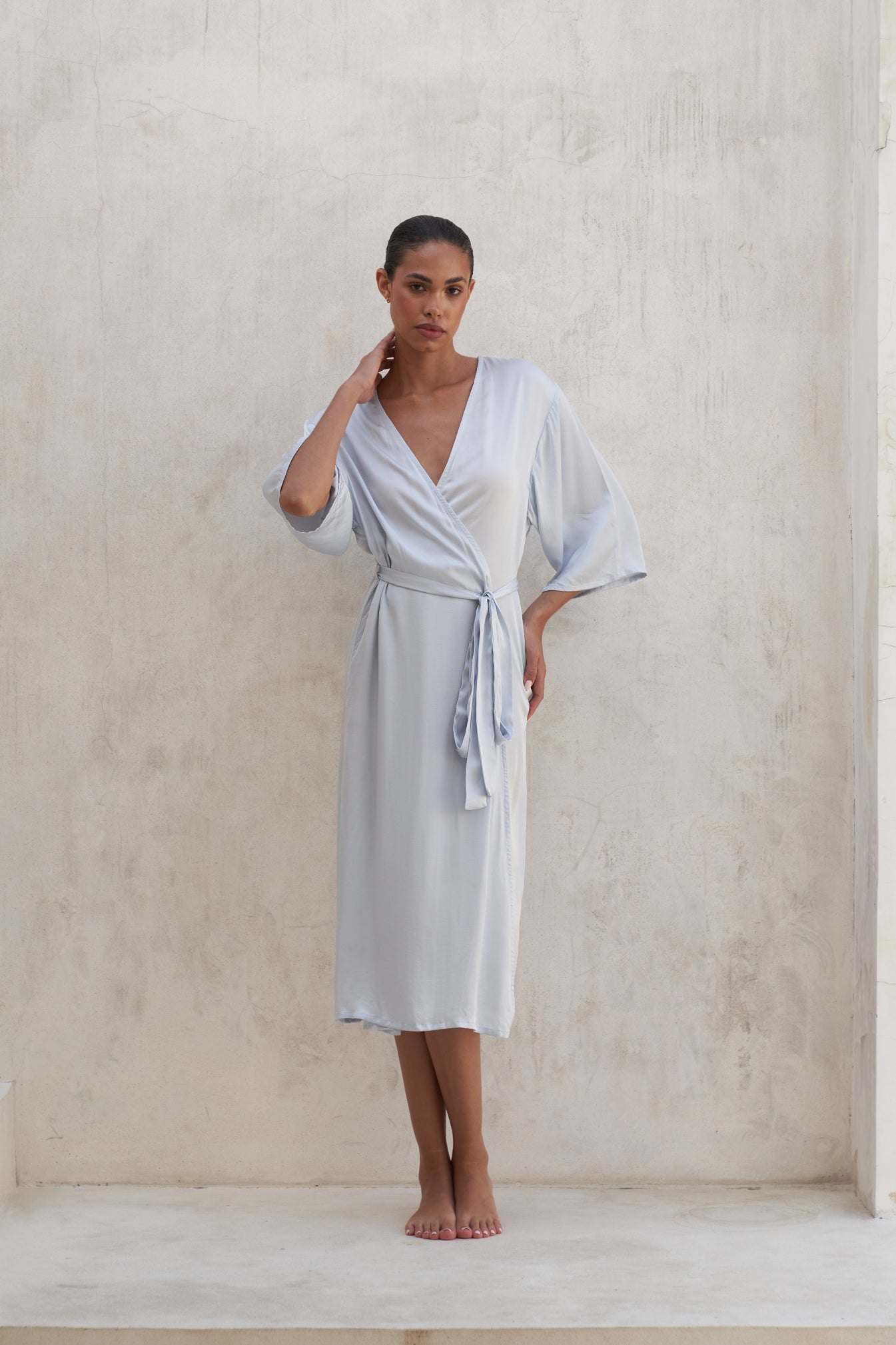 Olivia Robe | Pearl Blue — thumbnail 3