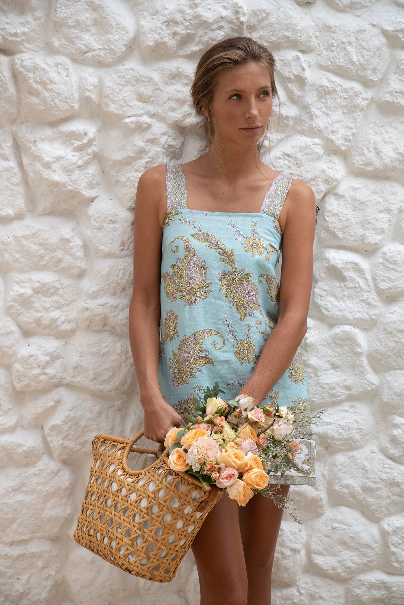 Stella Mini Dress | Amalfi Paisley — thumbnail 8