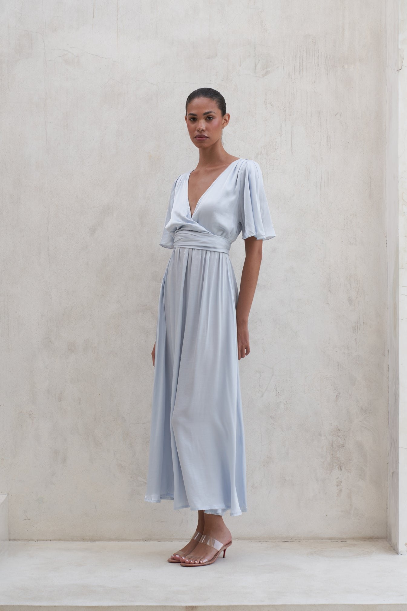 Marlowe Maxi Dress | Pearl Blue — thumbnail 3