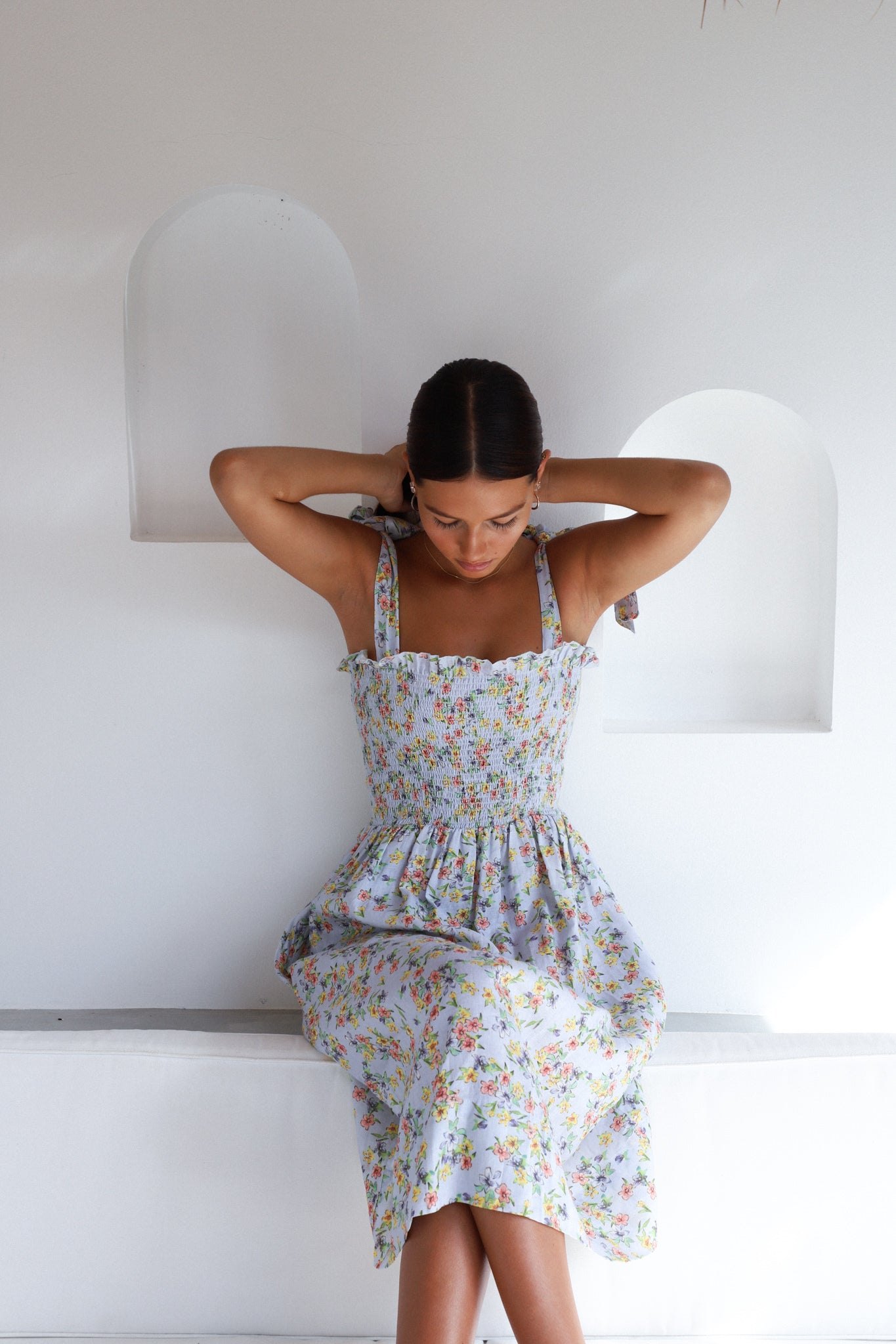 Farrah Midi Dress | Spring Bouquet — thumbnail 11