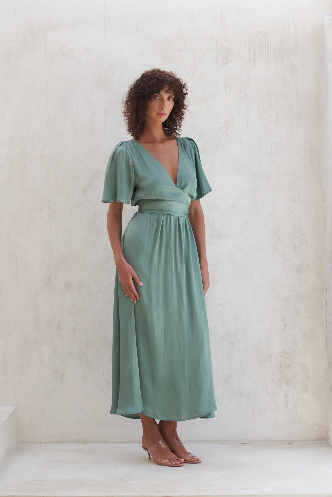 Marlowe Maxi Dress | Olive — thumbnail 3