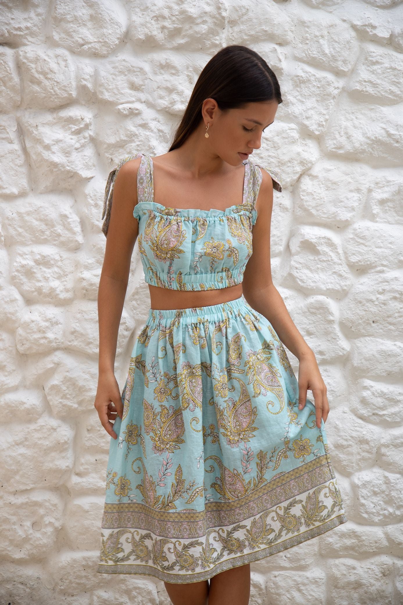Millie Crop | Amalfi Paisley — thumbnail 2