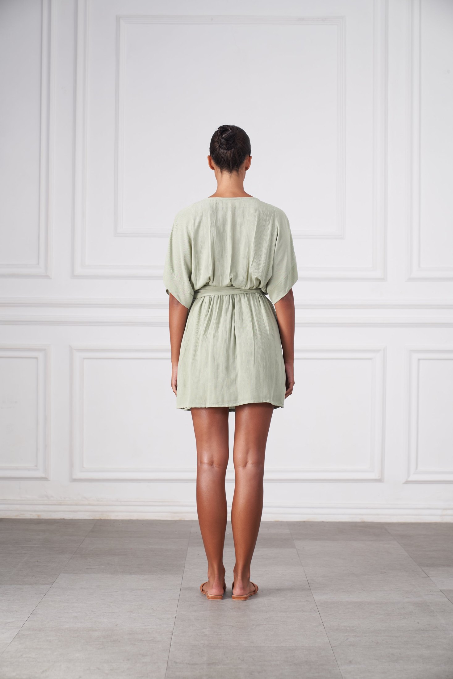 Melody Mini Dress | Sage Green — thumbnail 6